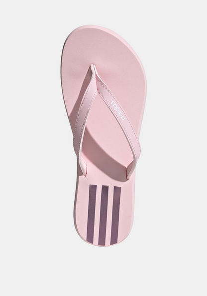 Adidas Women's Logo Print Slip-On Flip-Flops