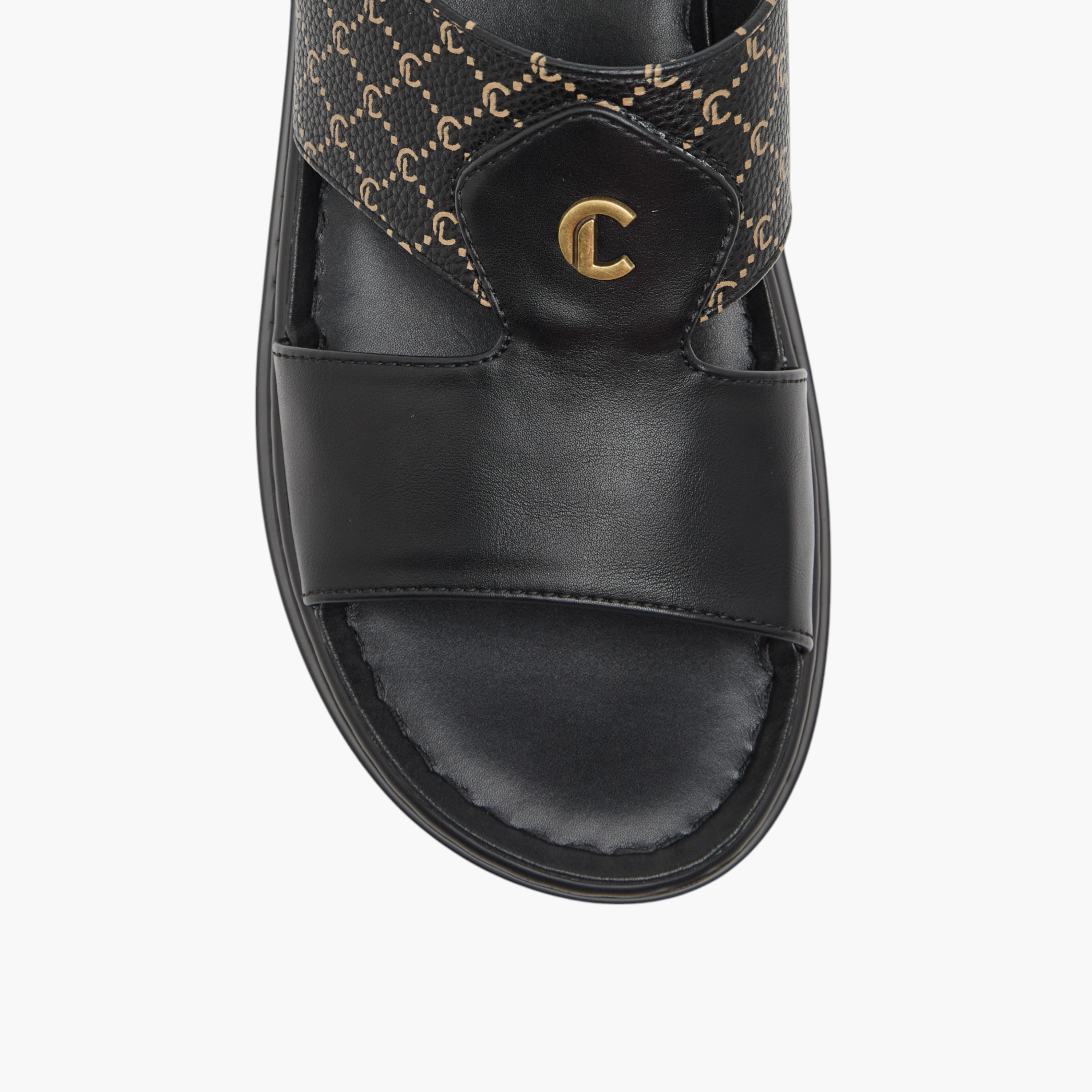 Le Confort Monogram Print Slip-On Arabic Comfort Sandals-men-shoes-sandals-image-3