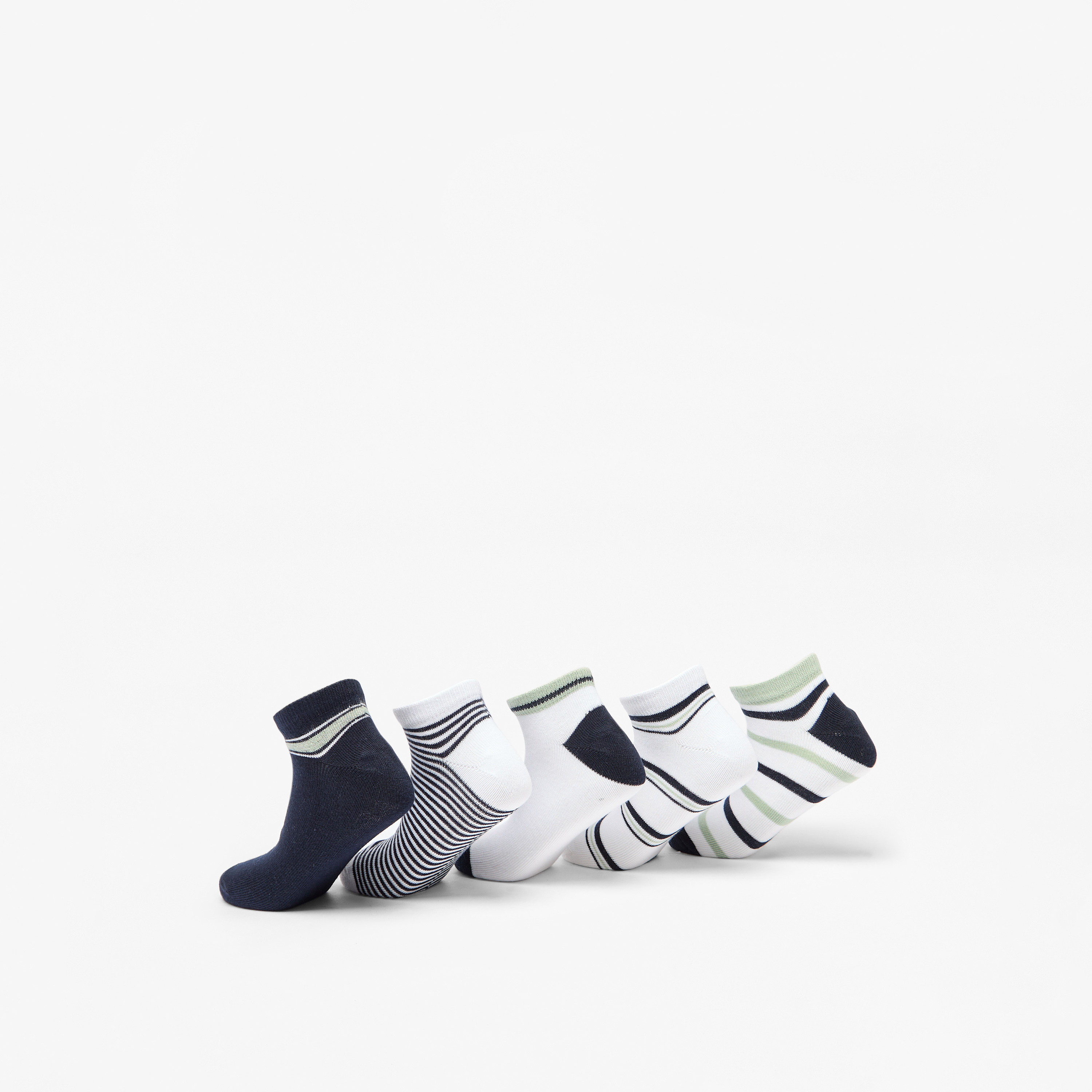 طقم جوارب 5 أزواج متنوعة بطول الكاحل من جونيورز-girls-accessories-socks-image-3