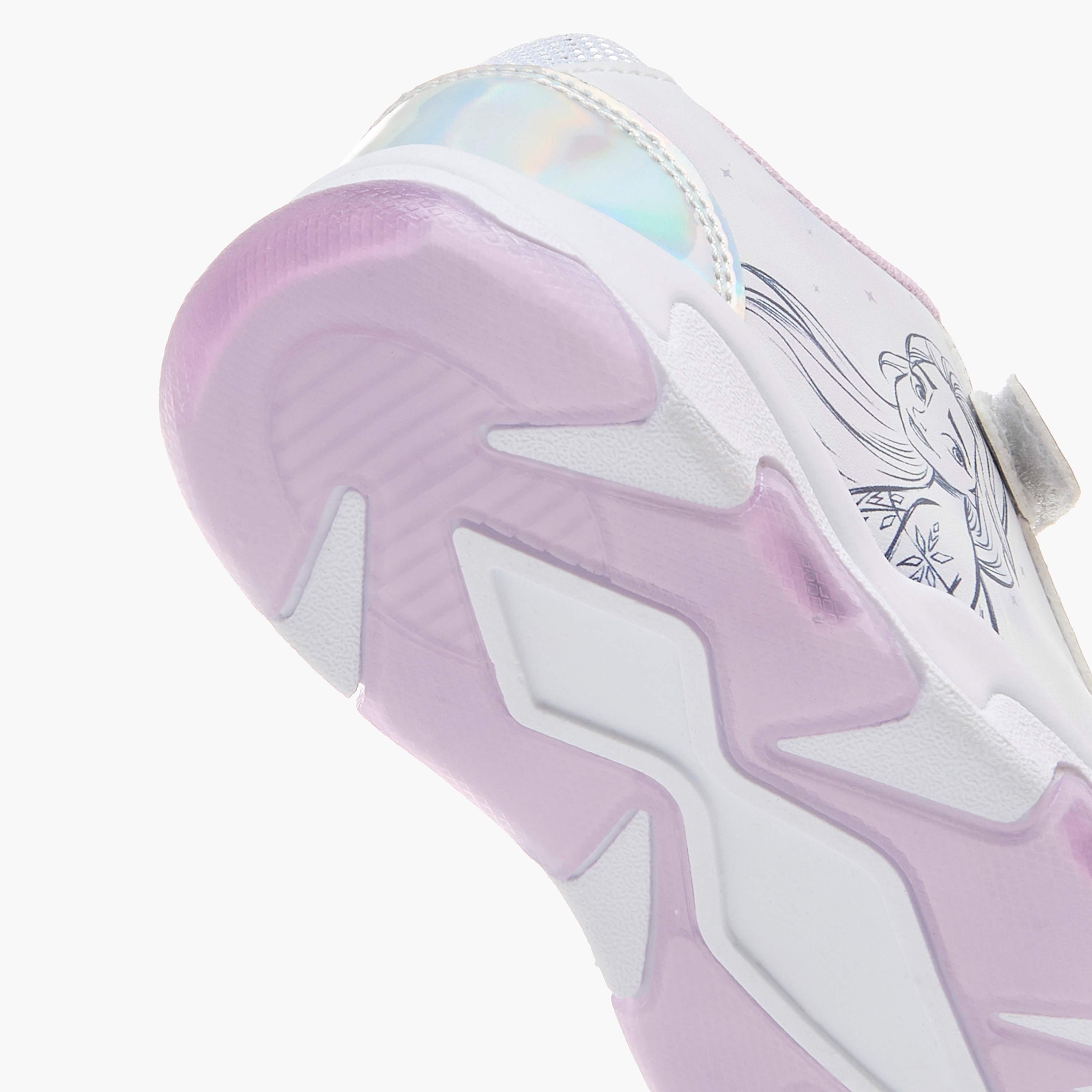 حذاء سنيكرز مضيئ بشريط إغلاق لاصق وطبعات فروزن من ديزني-girls-shoes-sneakers-image-2