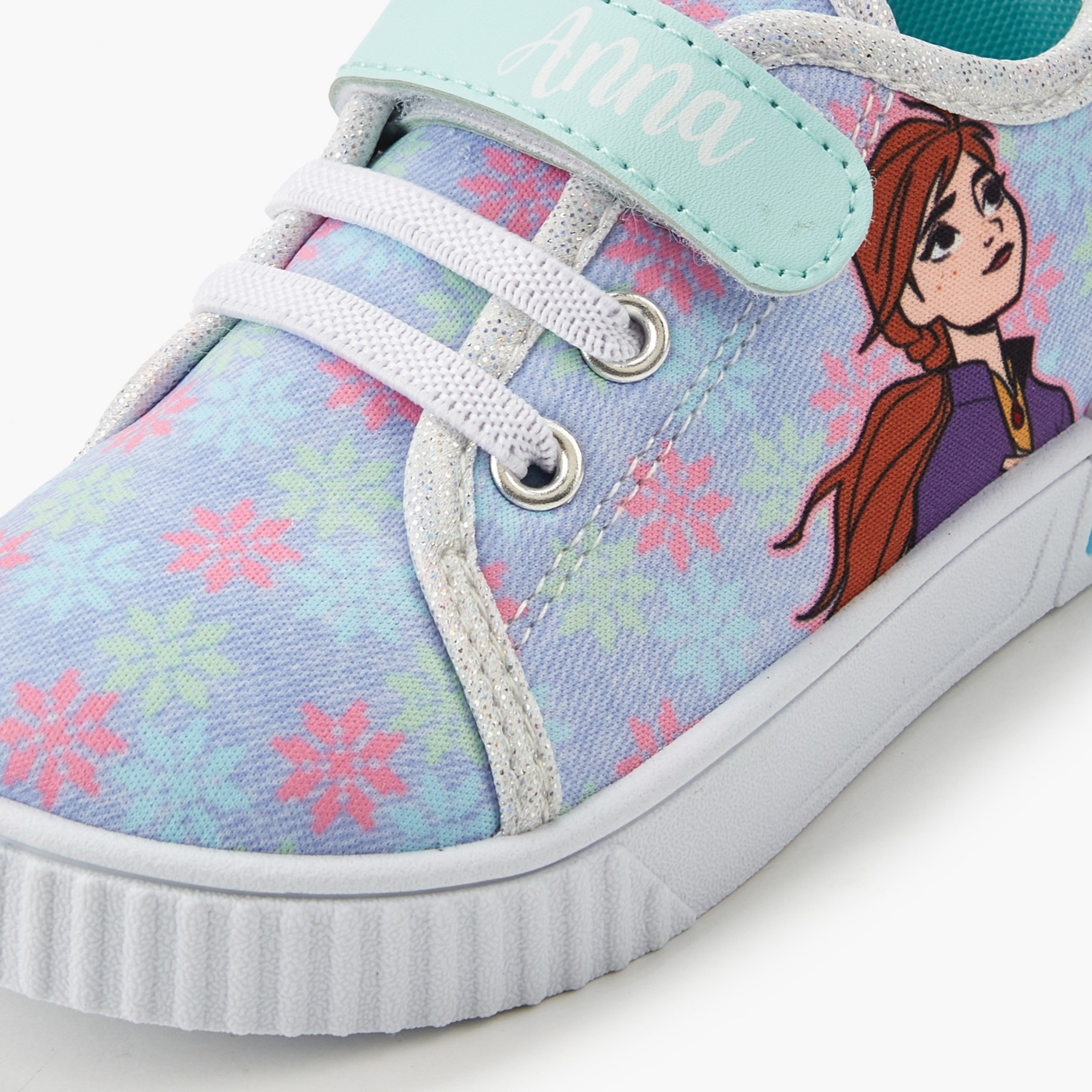 حذاء سنيكرز طول الكاحل بشريط إغلاق لاصق وطبعات فروزن للبنات من ديزني-girls-shoes-sneakers-image-4