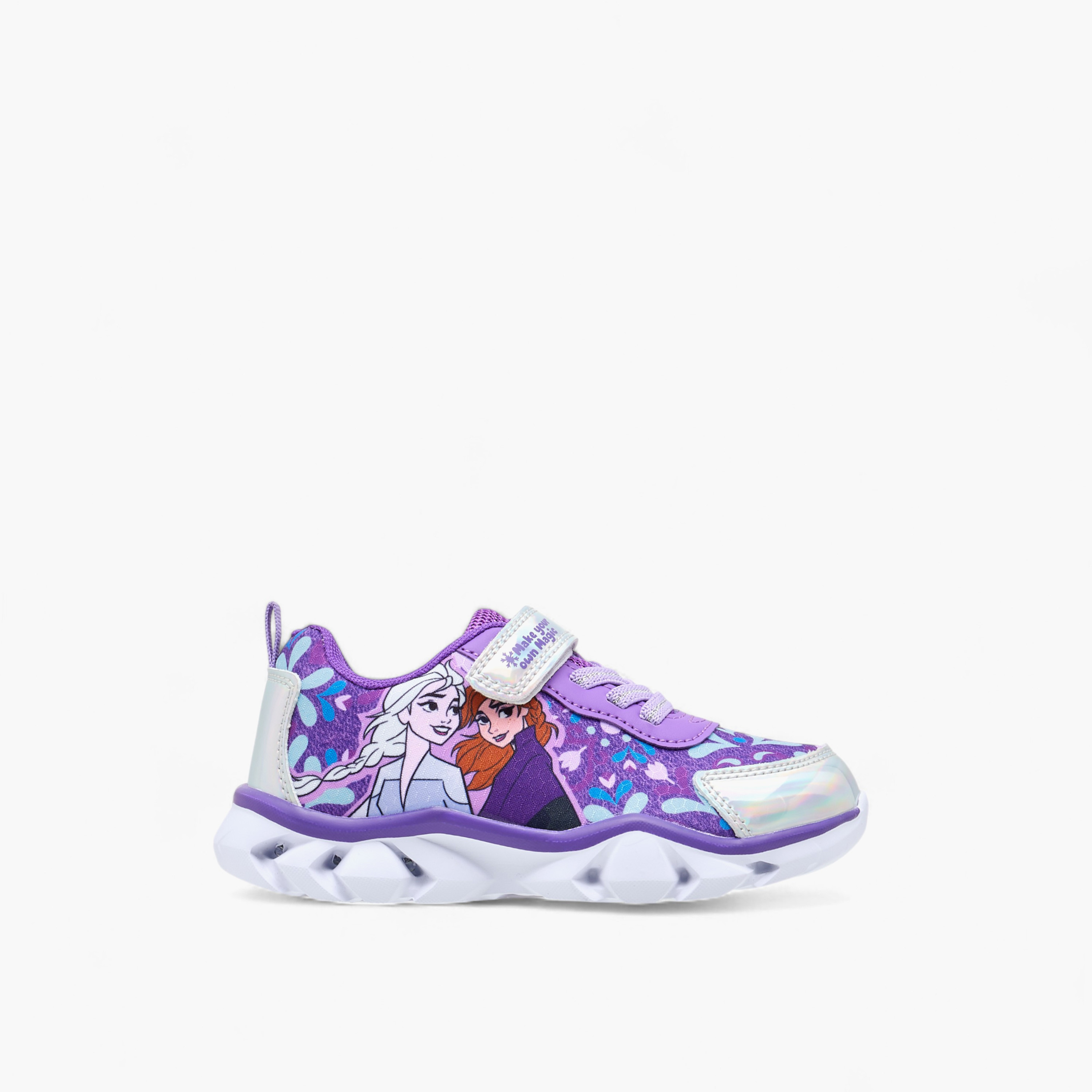 Disney Girls Frozen Hook & Loop Light-Up Ankle Sneakers-girls-shoes-sneakers-image-3