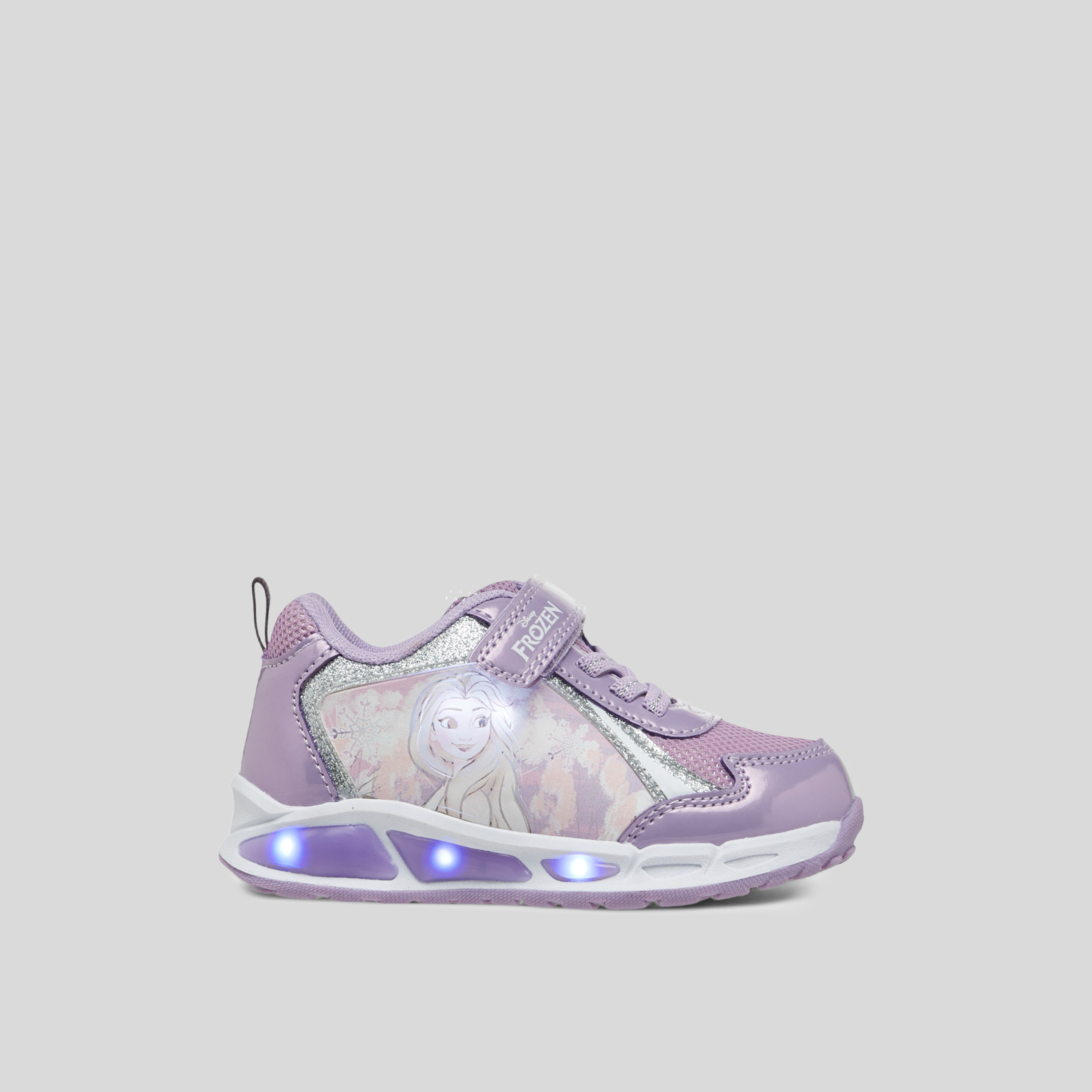 Disney Frozen Print Light-Up Sneakers with Hook and Loop Closure-girls-shoes-sneakers-image-4