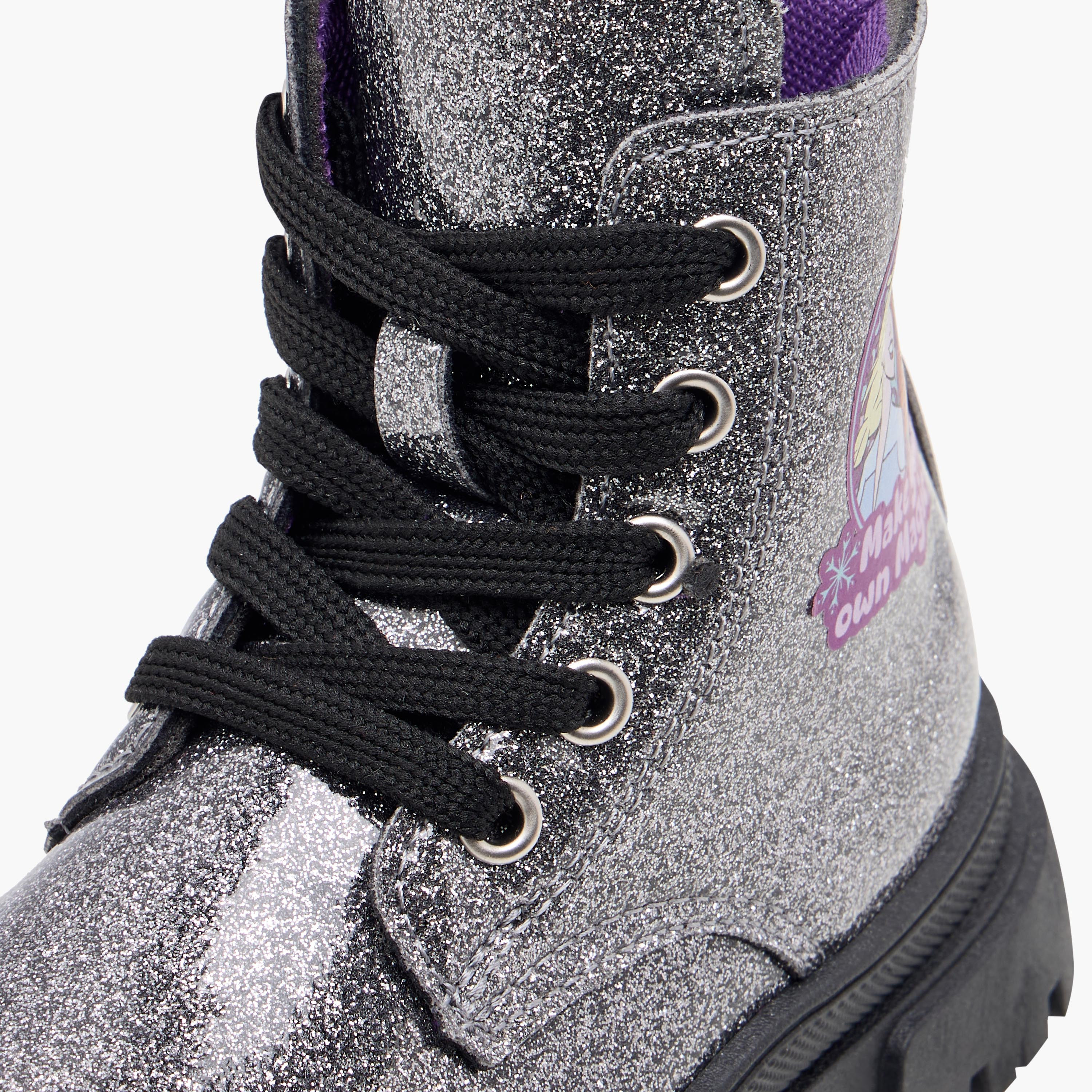 Disney Frozen Print Ankle Boots with Zip Closure-girls-shoes-boots-image-4