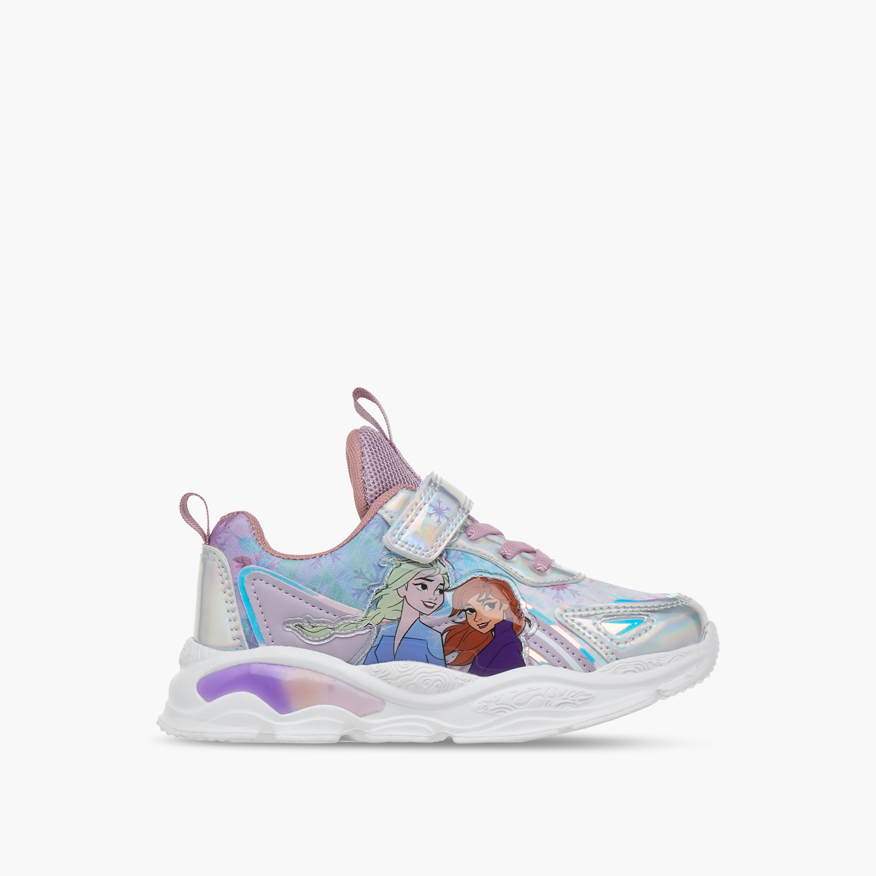 Disney Girls Frozen Hook & Loop Light-Up Ankle Sneakers-girls-shoes-sneakers-image-3