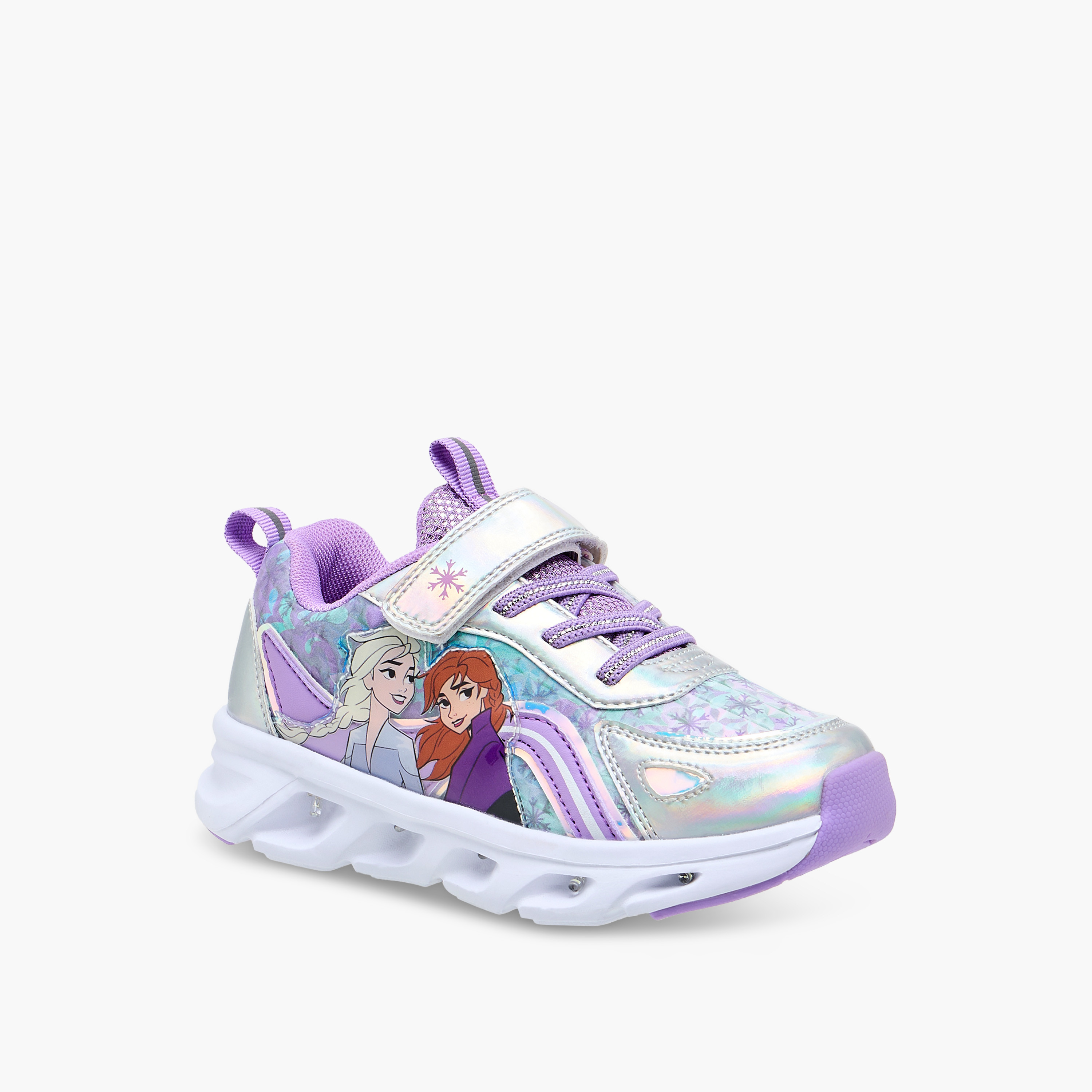حذاء سنيكرز مضيء بطبعات فروزن وشريط إغلاق من ديزني-girls-shoes-sneakers-image-2