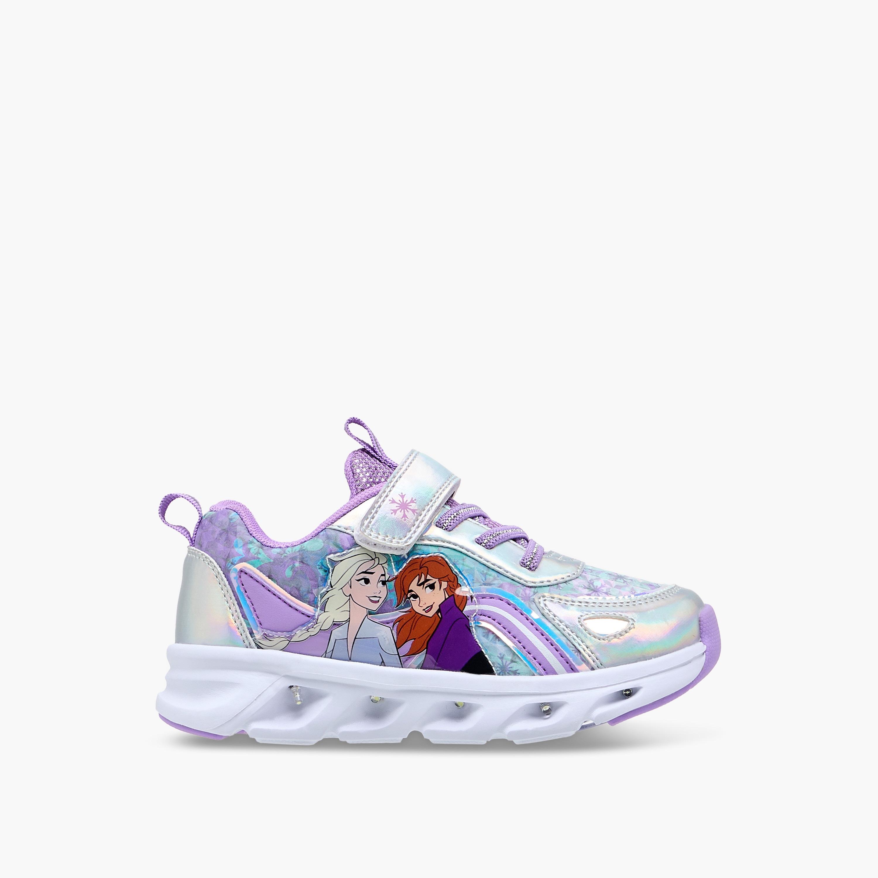 حذاء سنيكرز مضيء بطبعات فروزن وشريط إغلاق من ديزني-girls-shoes-sneakers-image-3