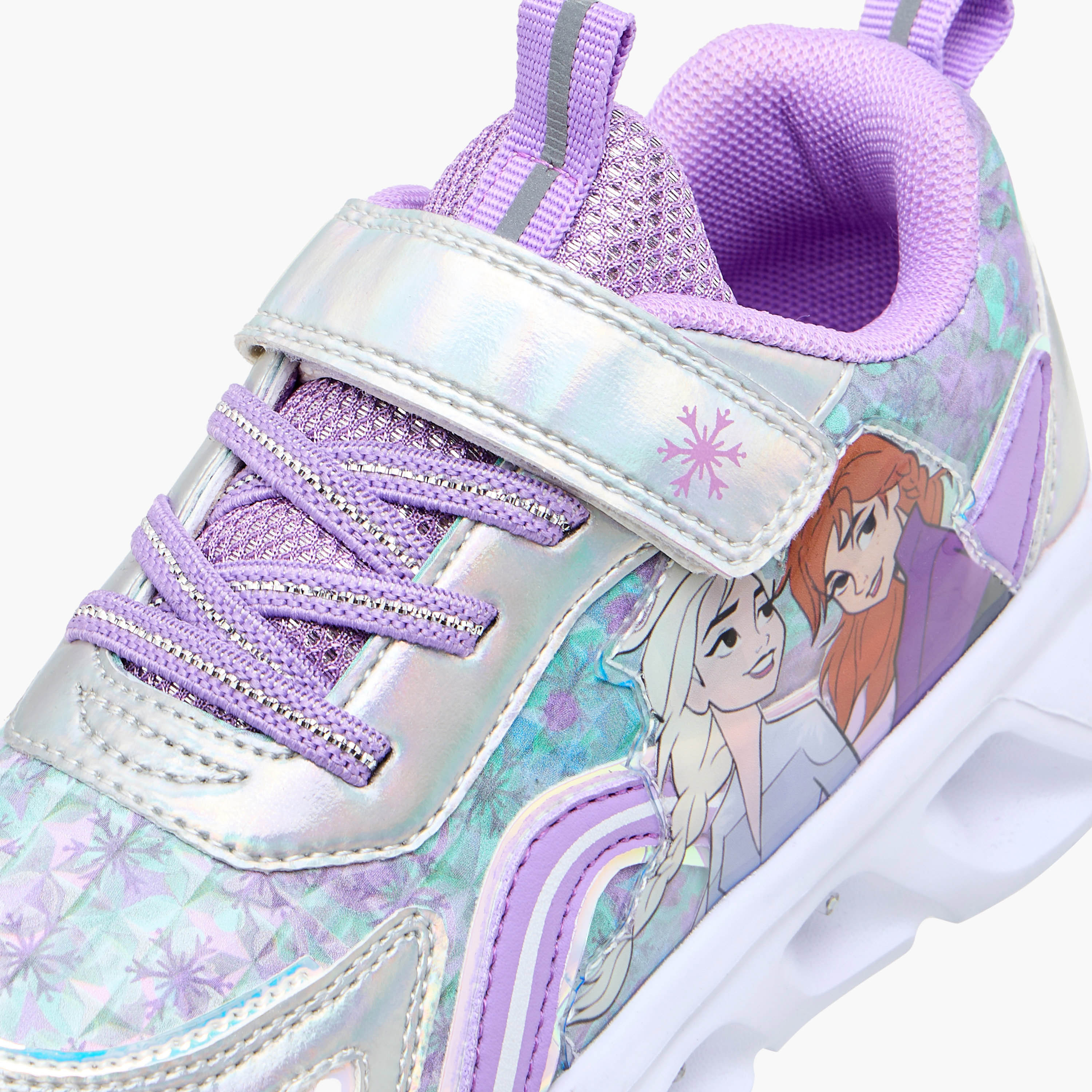 حذاء سنيكرز مضيء بطبعات فروزن وشريط إغلاق من ديزني-girls-shoes-sneakers-image-5
