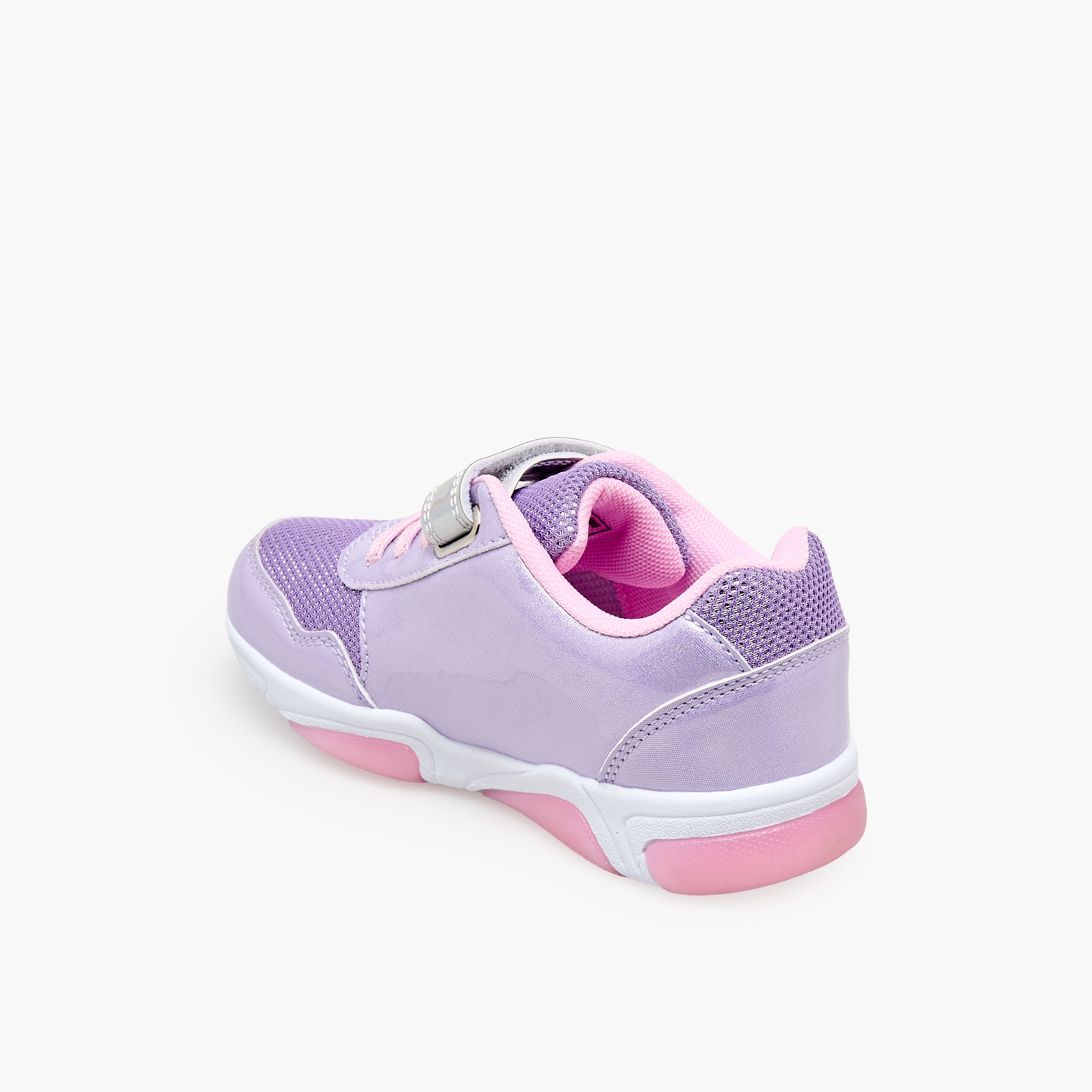 Disney Girls Frozen Print Light-Up Ankle Sneakers-girls-shoes-sneakers-image-4