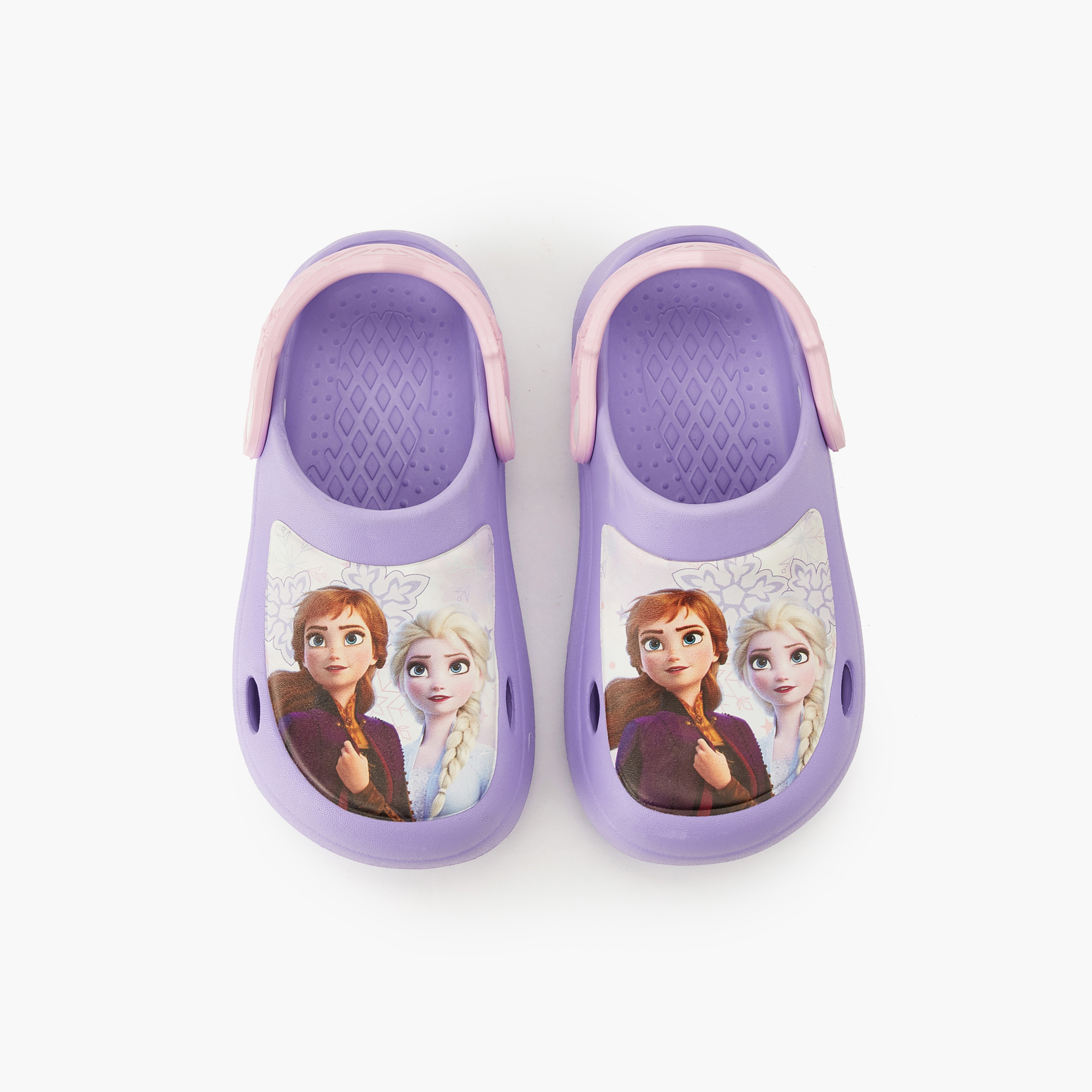 Disney Clogs with Cutout Design, Frozen Print-girls-shoes-sandals-image-1