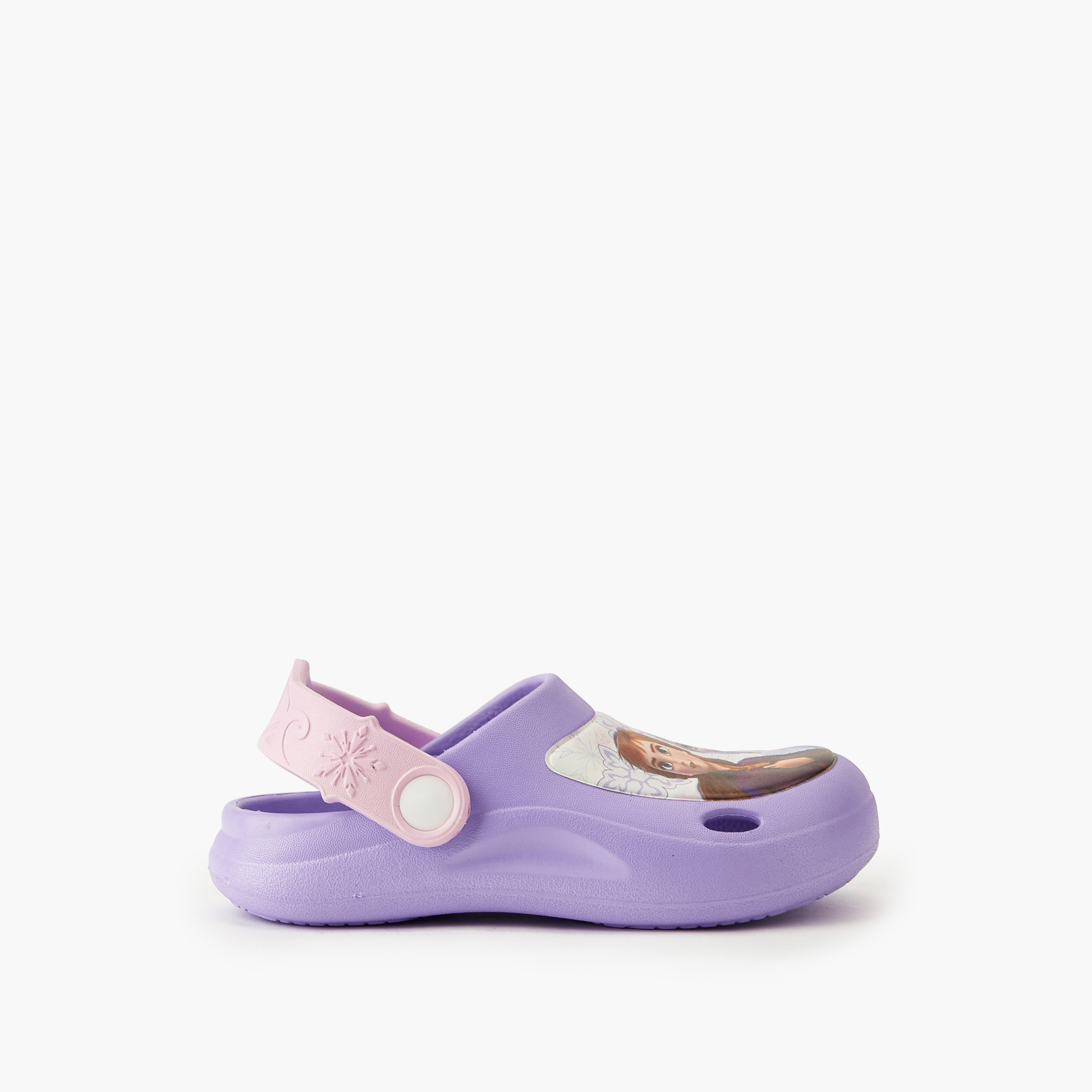 Disney Clogs with Cutout Design, Frozen Print-girls-shoes-sandals-image-2