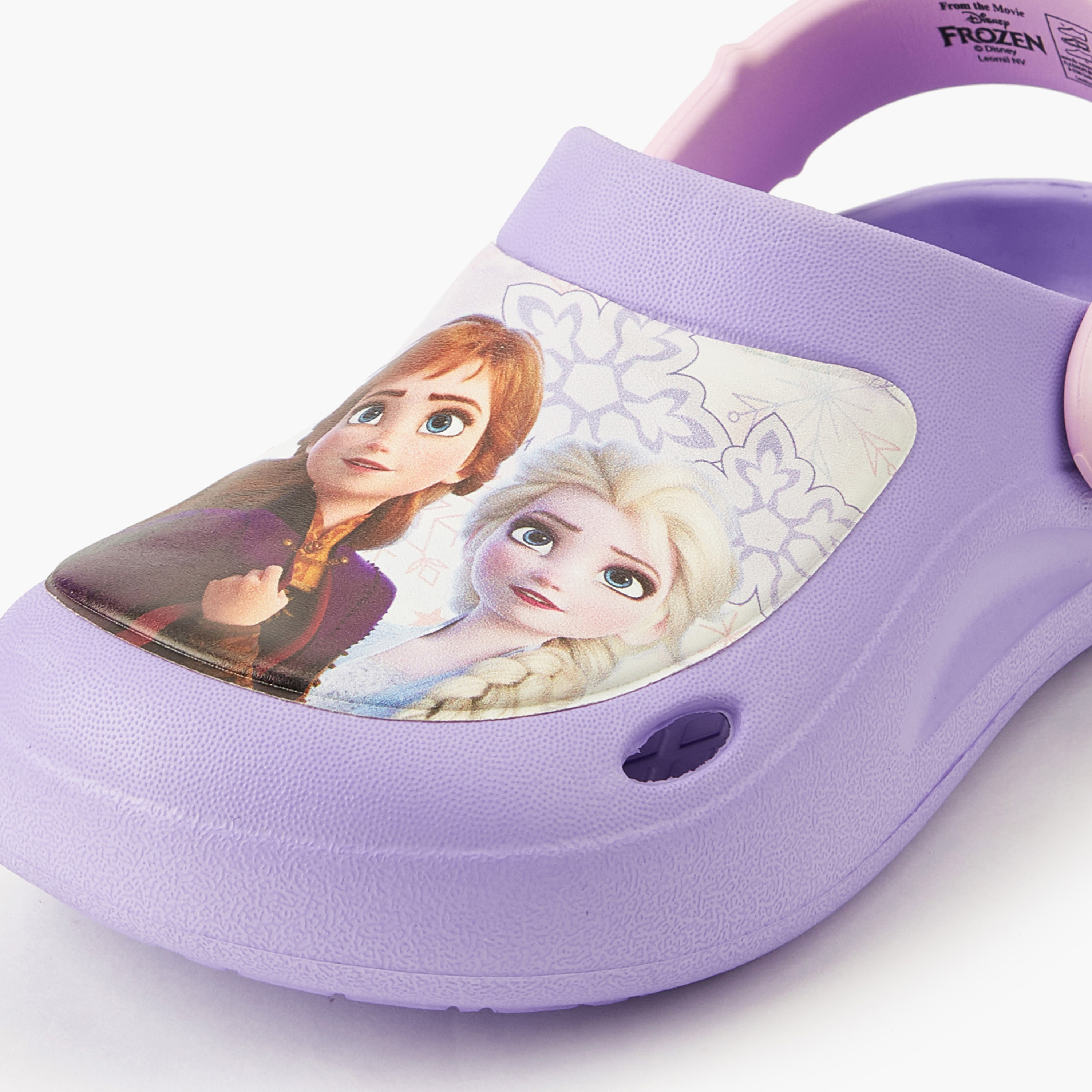 Disney Clogs with Cutout Design, Frozen Print-girls-shoes-sandals-image-4