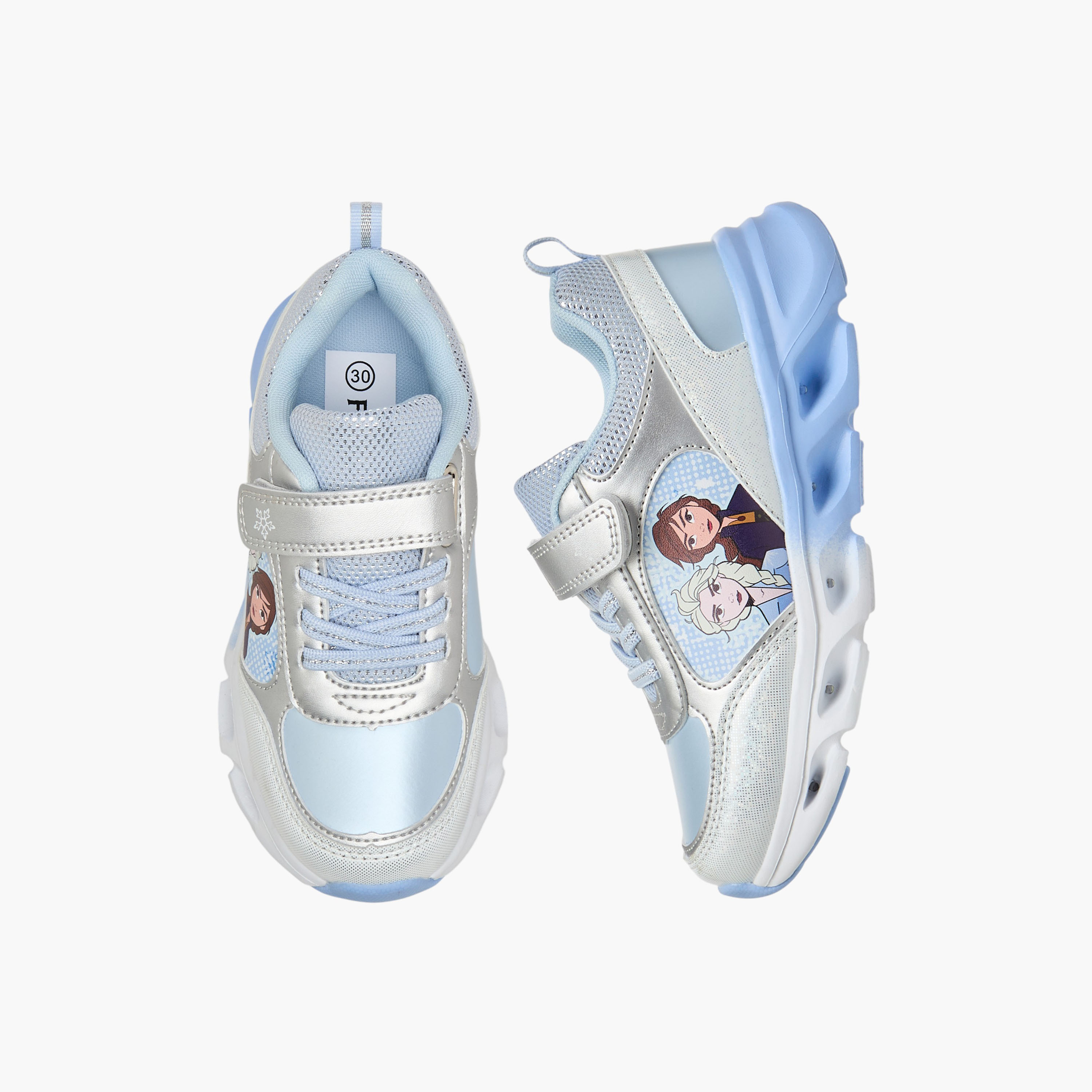 حذاء سنيكرز طول الكاحل مضيء بطبعات فروزن للبنات من ديزني-girls-shoes-sneakers-image-6