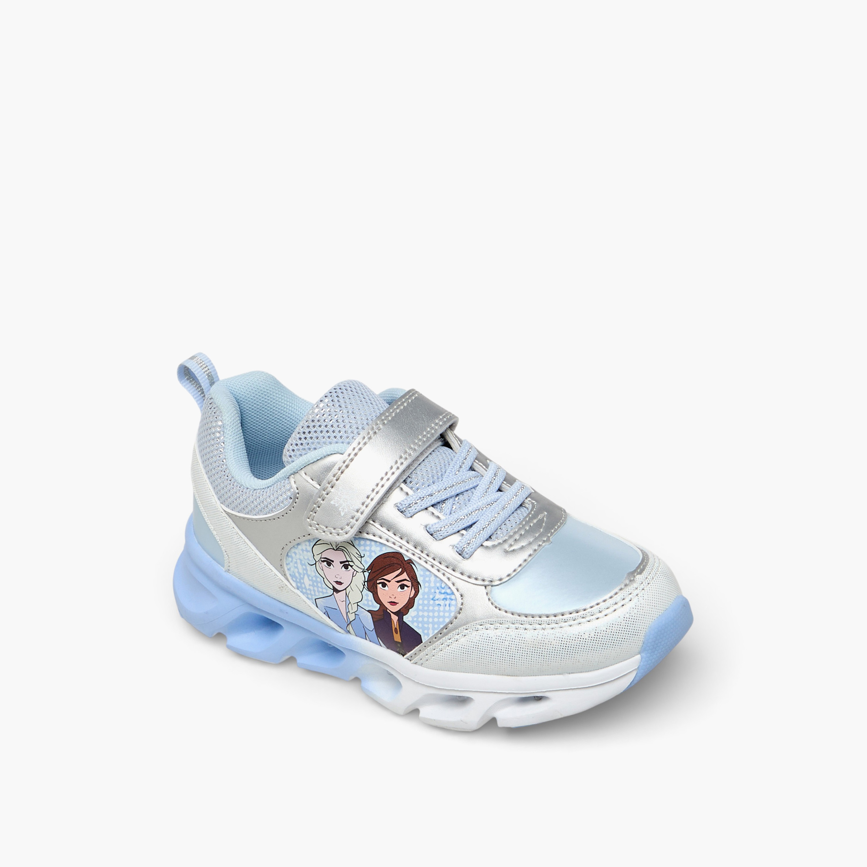 حذاء سنيكرز طول الكاحل مضيء بطبعات فروزن للبنات من ديزني-girls-shoes-sneakers-image-5