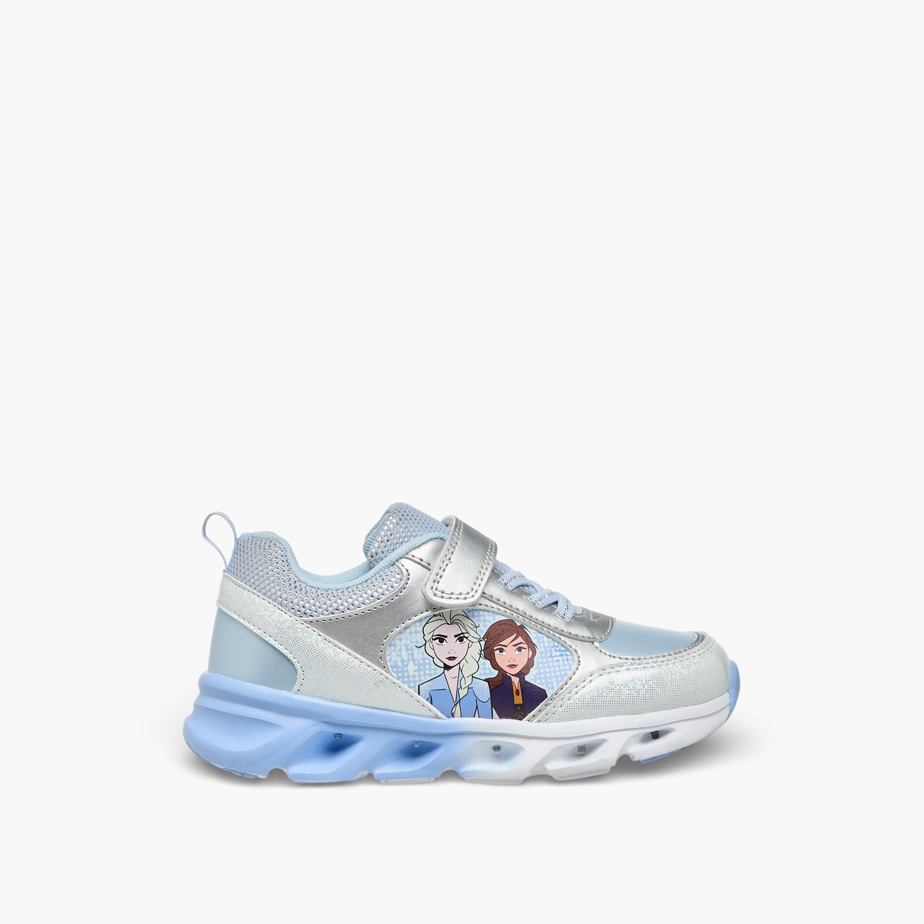 حذاء سنيكرز طول الكاحل مضيء بطبعات فروزن للبنات من ديزني-girls-shoes-sneakers-image-4