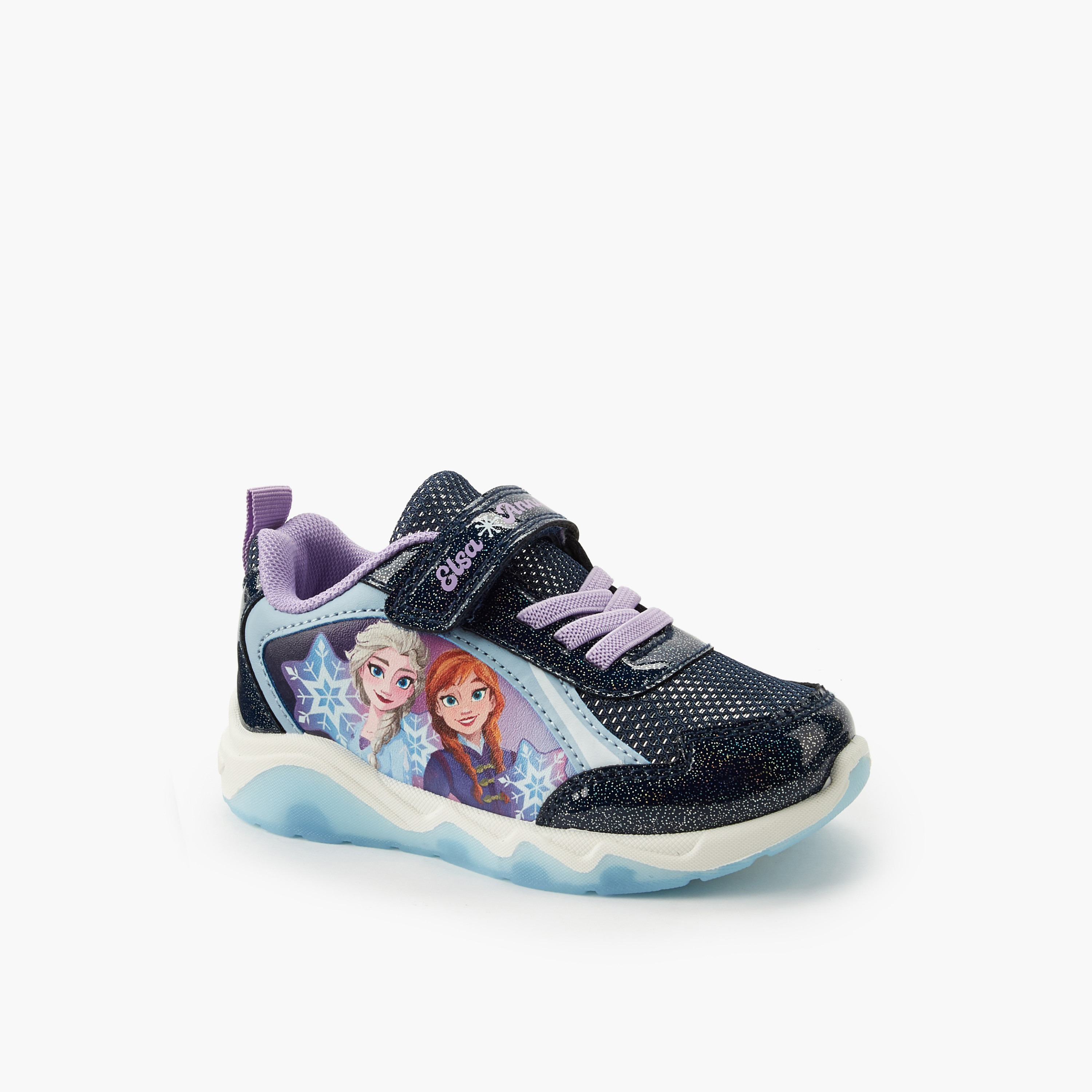 حذاء سنيكرز طول الكاحل مضيء بطبعات فروزن للبنات من ديزني-girls-shoes-sneakers-image-2
