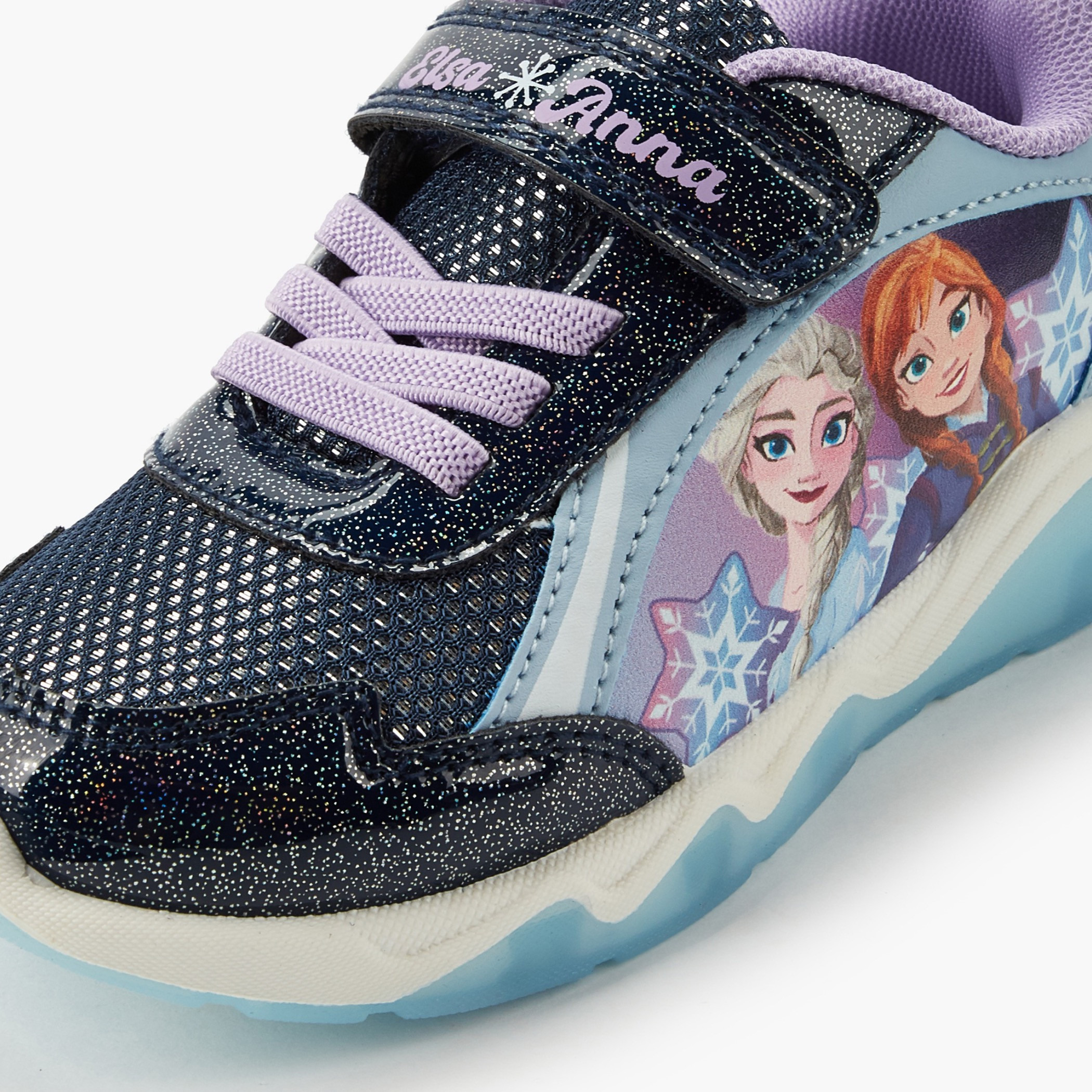 حذاء سنيكرز طول الكاحل مضيء بطبعات فروزن للبنات من ديزني-girls-shoes-sneakers-image-4