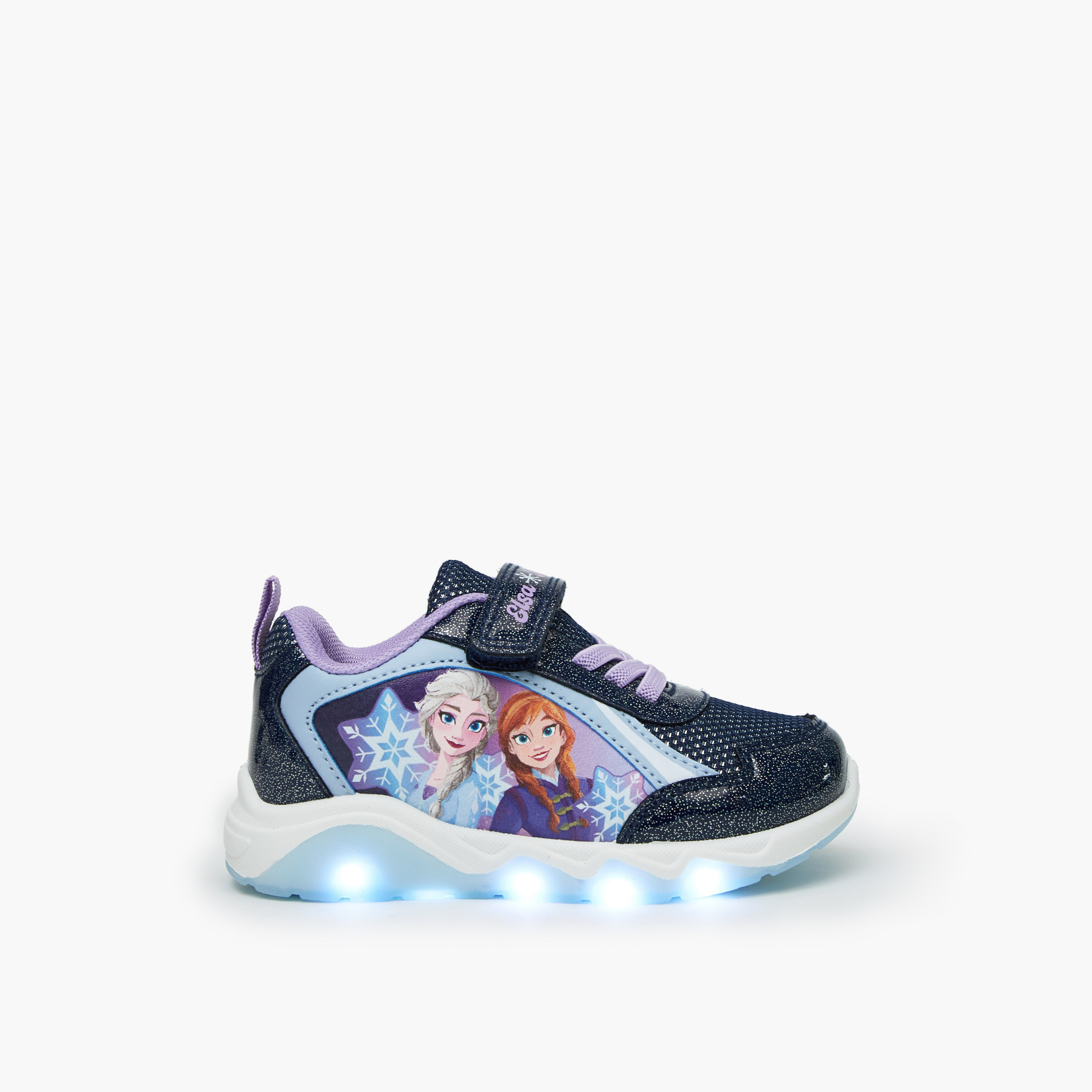 حذاء سنيكرز طول الكاحل مضيء بطبعات فروزن للبنات من ديزني-girls-shoes-sneakers-image-6