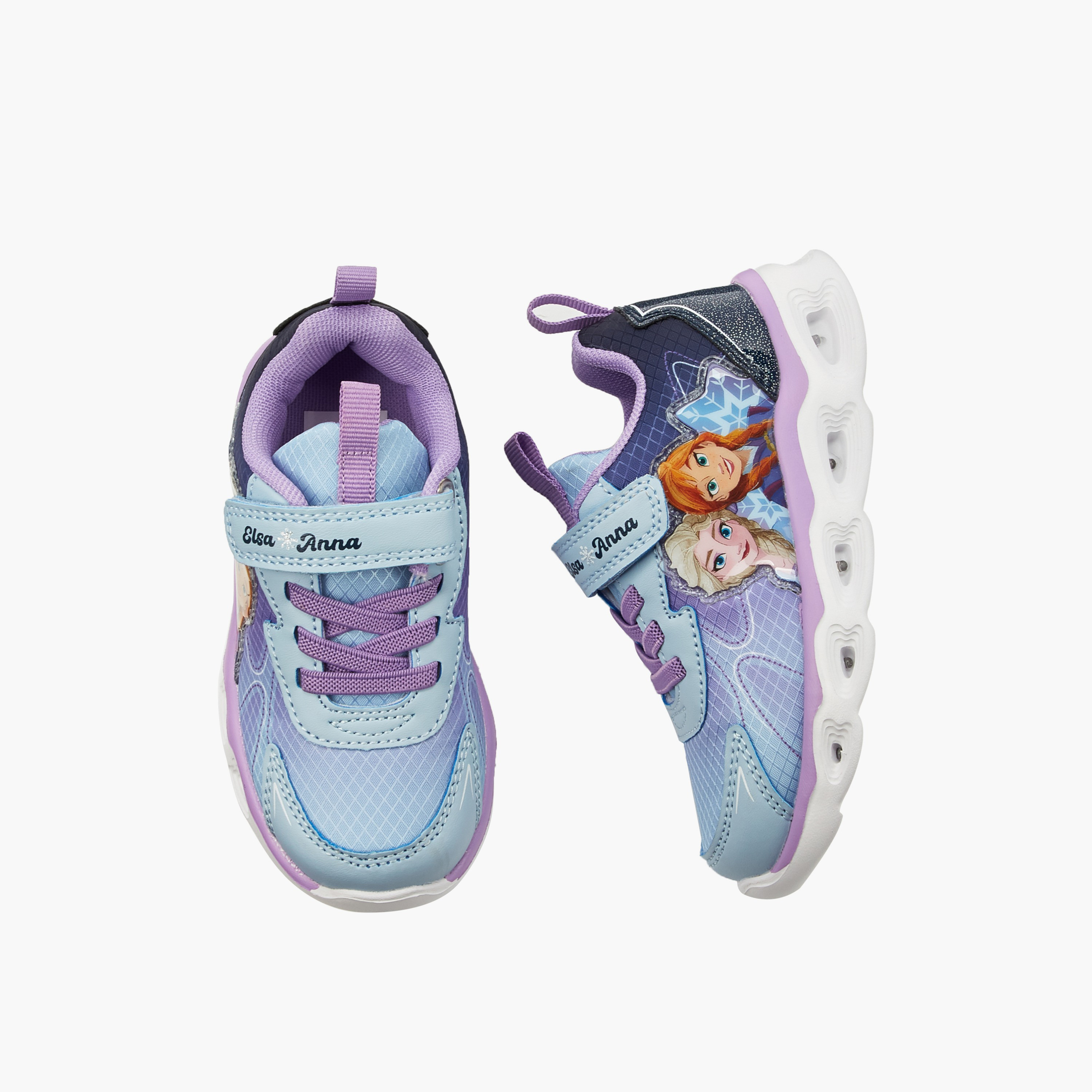 حذاء سنيكرز مضيء للفتيات بطبعات فروزن-girls-shoes-sneakers-image-1