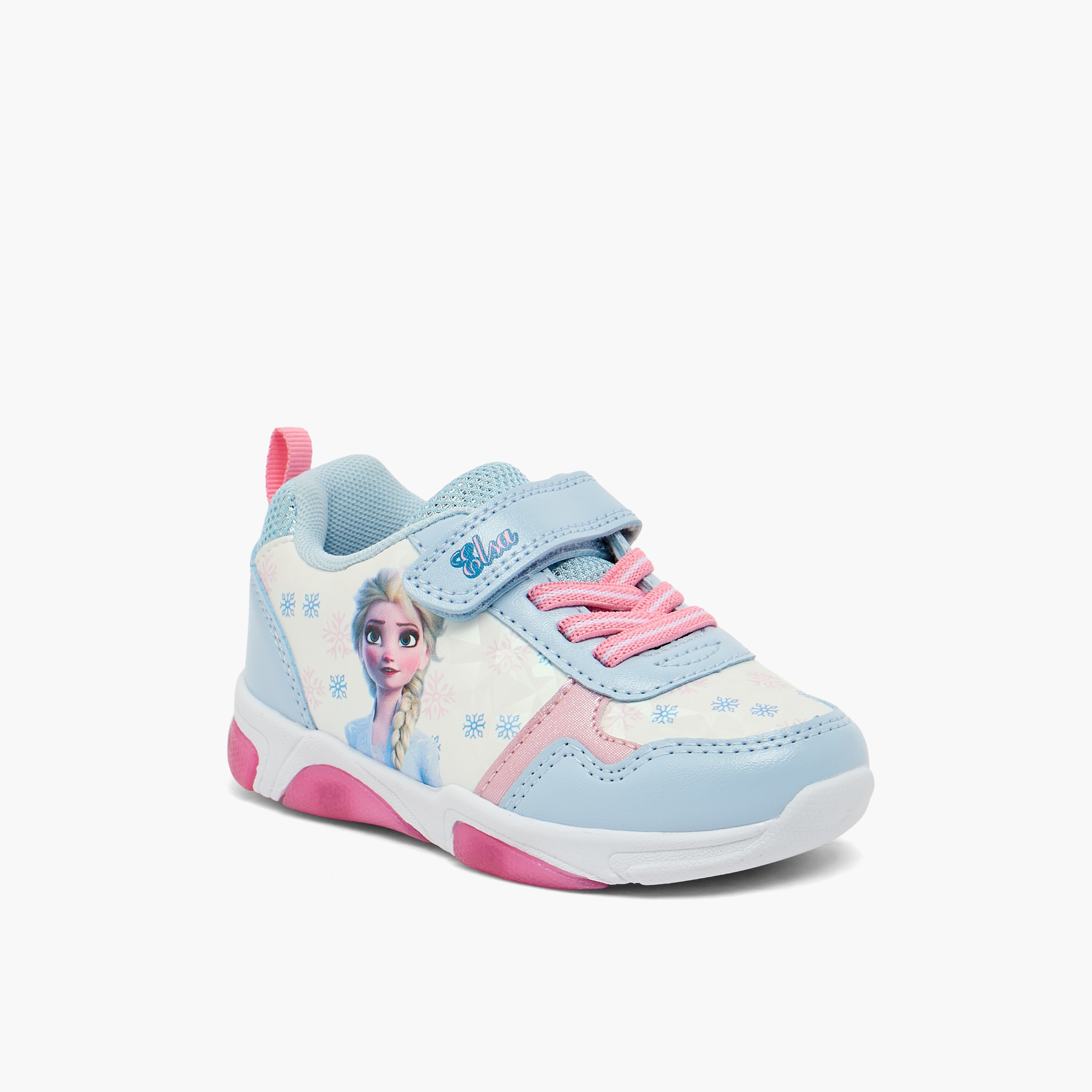 Disney Girls Elsa Print Light-Up Ankle Sneakers-girls-shoes-sneakers-image-2