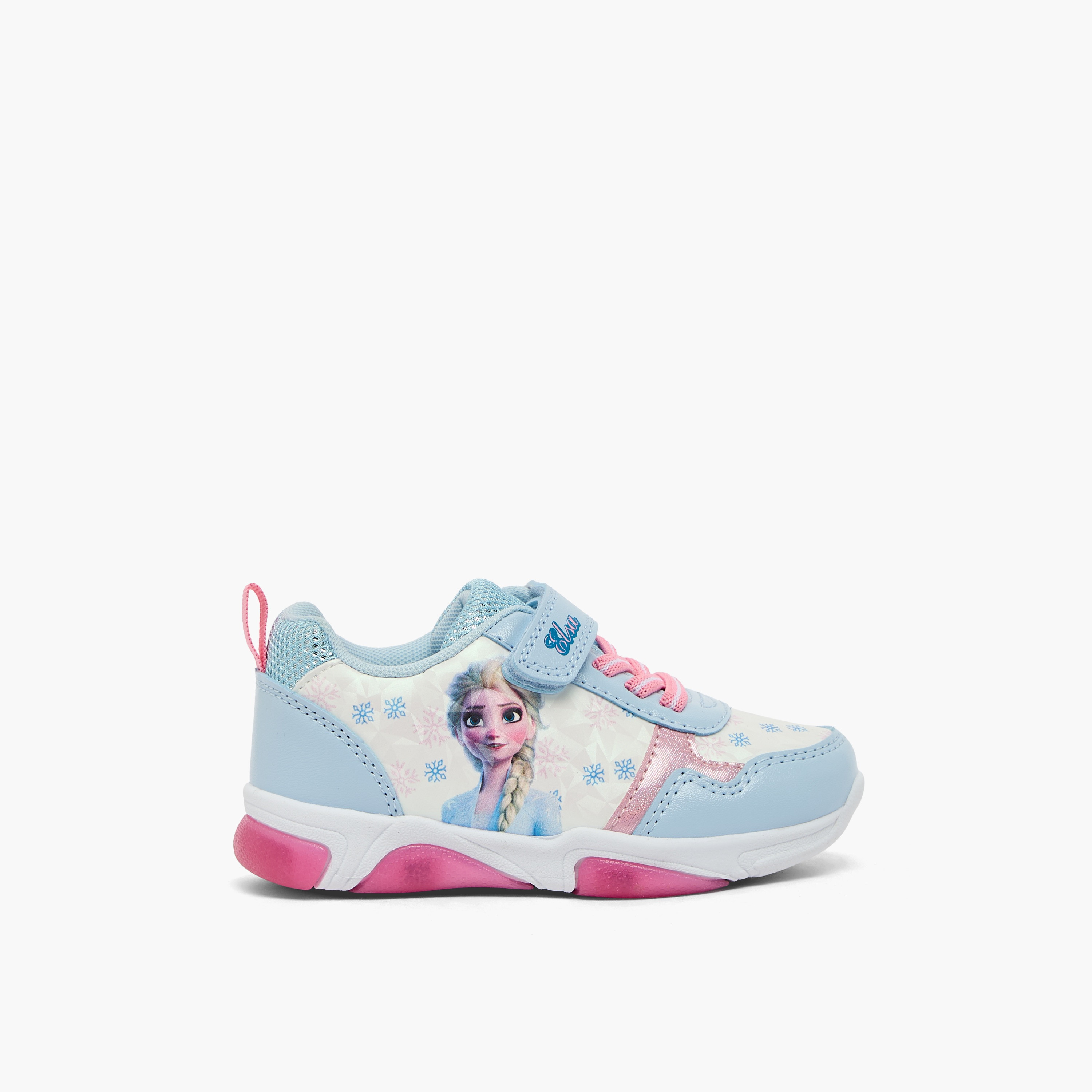 Disney Girls Elsa Print Light-Up Ankle Sneakers-girls-shoes-sneakers-image-3