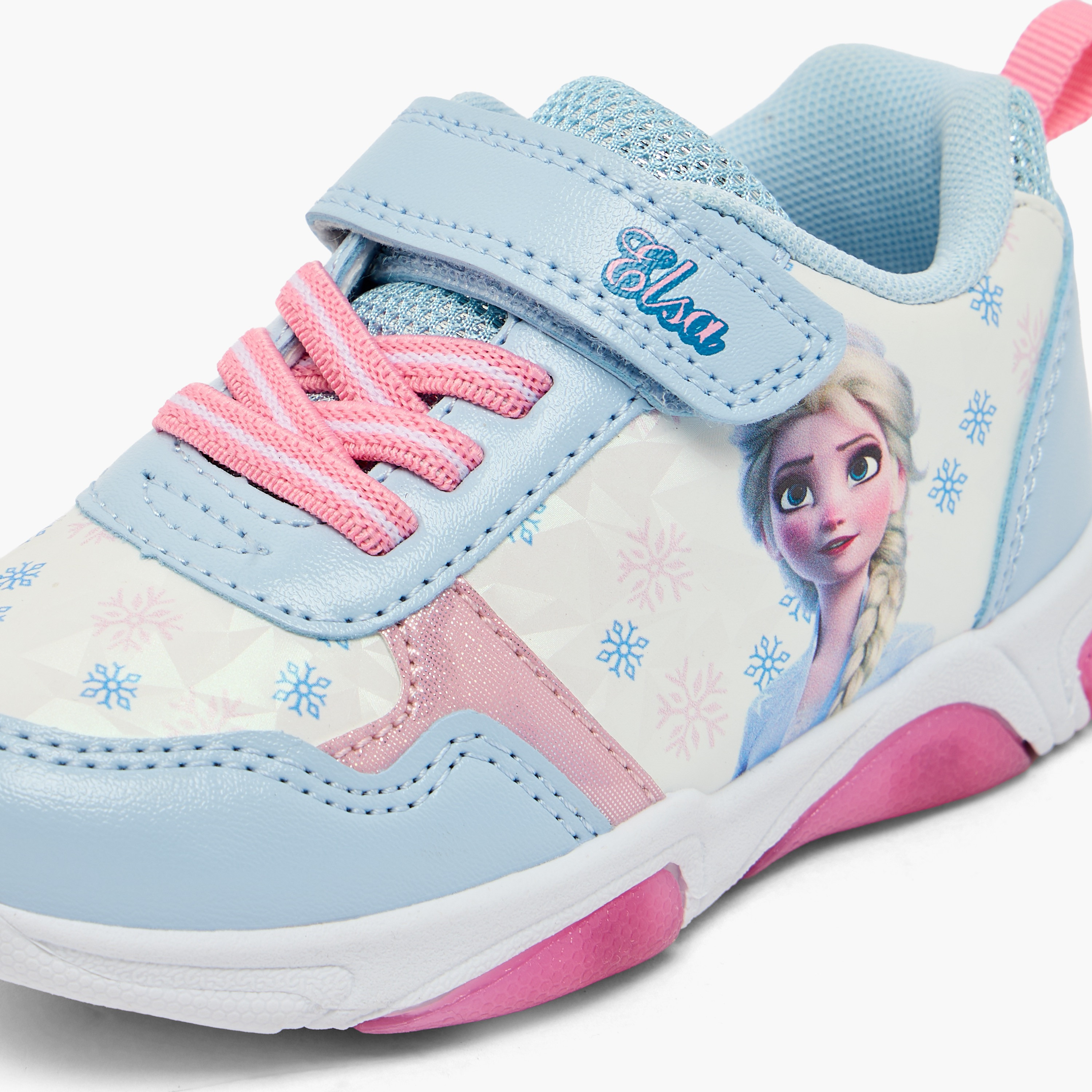 Disney Girls Elsa Print Light-Up Ankle Sneakers-girls-shoes-sneakers-image-4