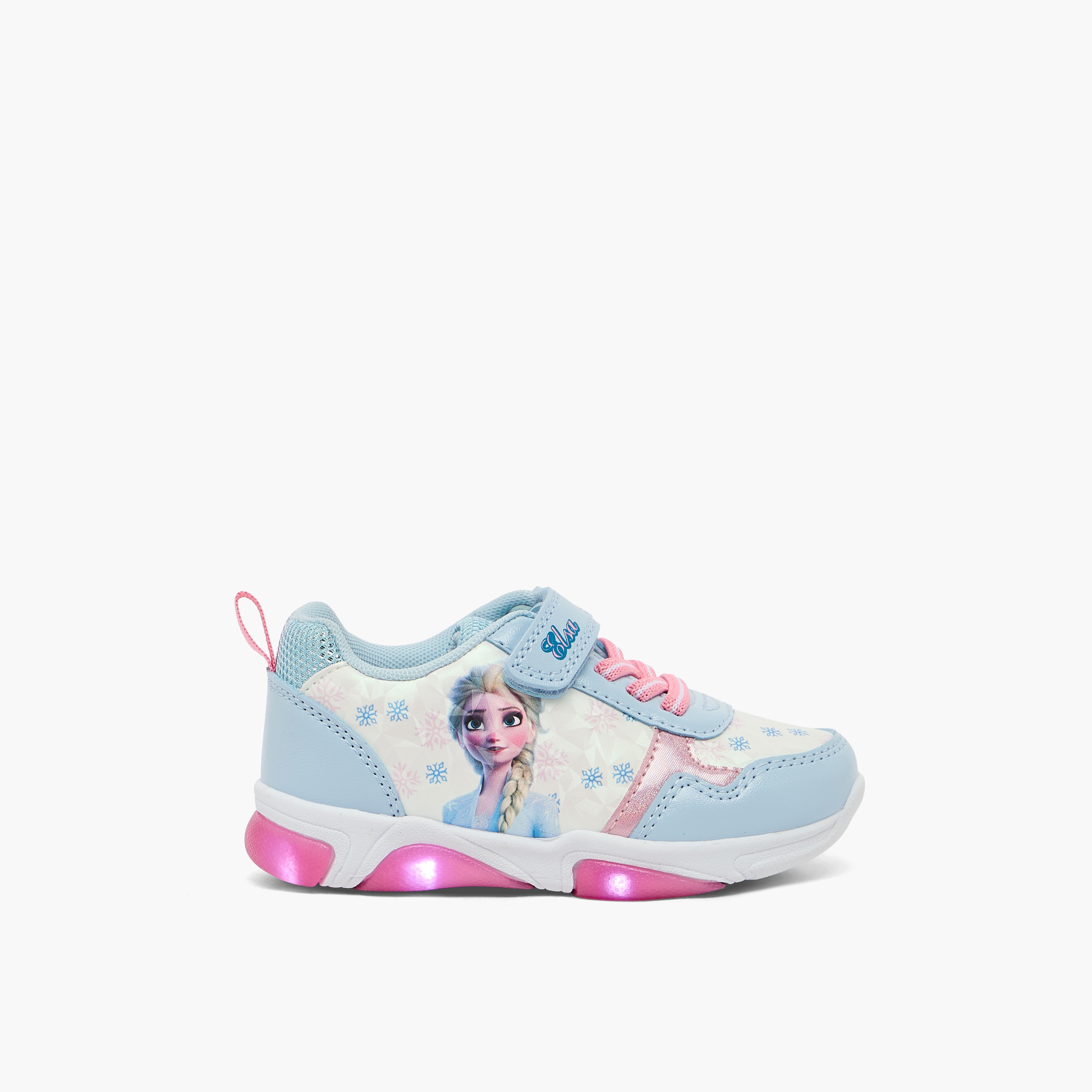 Disney Girls Elsa Print Light-Up Ankle Sneakers-girls-shoes-sneakers-image-6