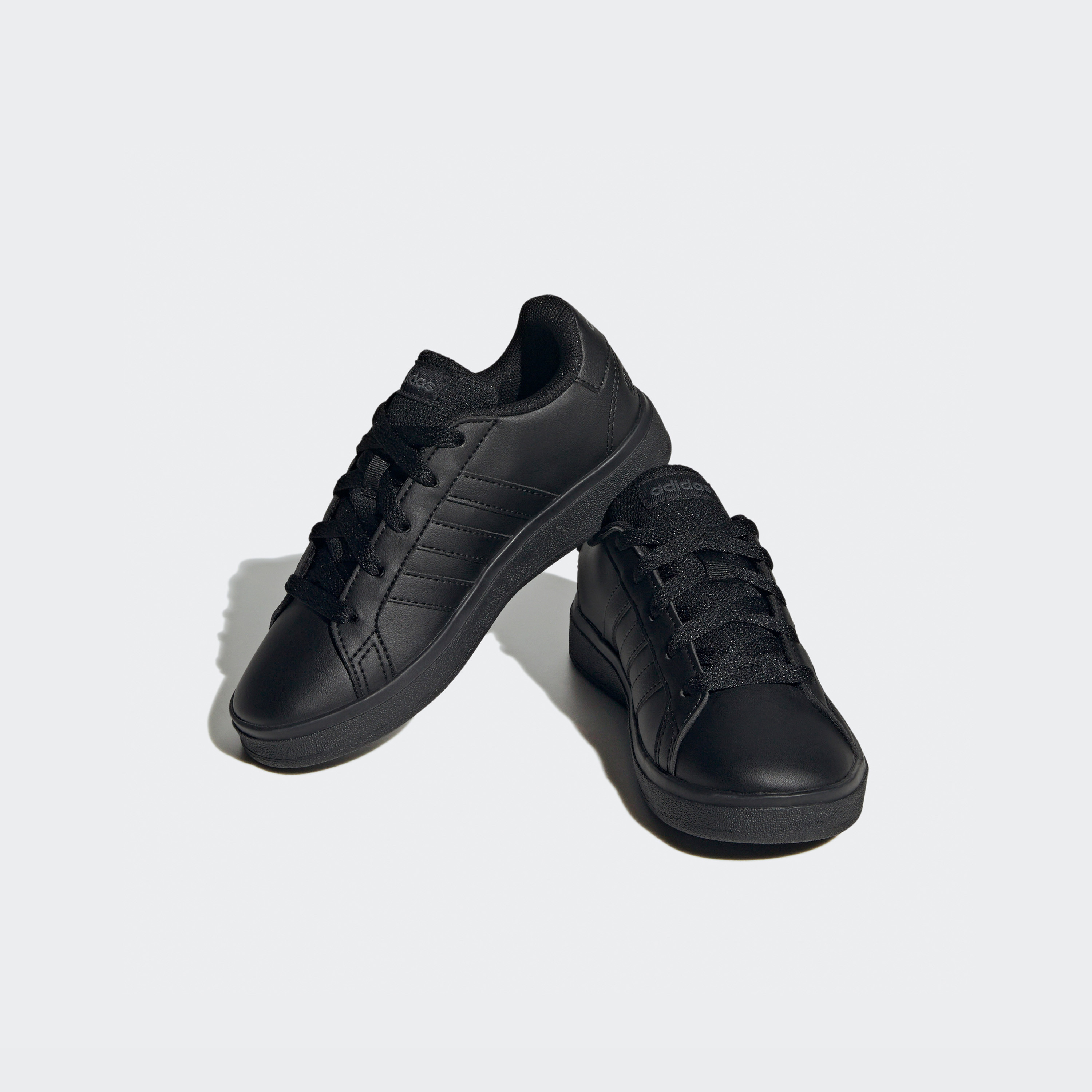 adidas Kids Grand Court Lifestyle Lace-Up Sneakers FZ6158|OE-boys-shoes-schoolshoes-image-1
