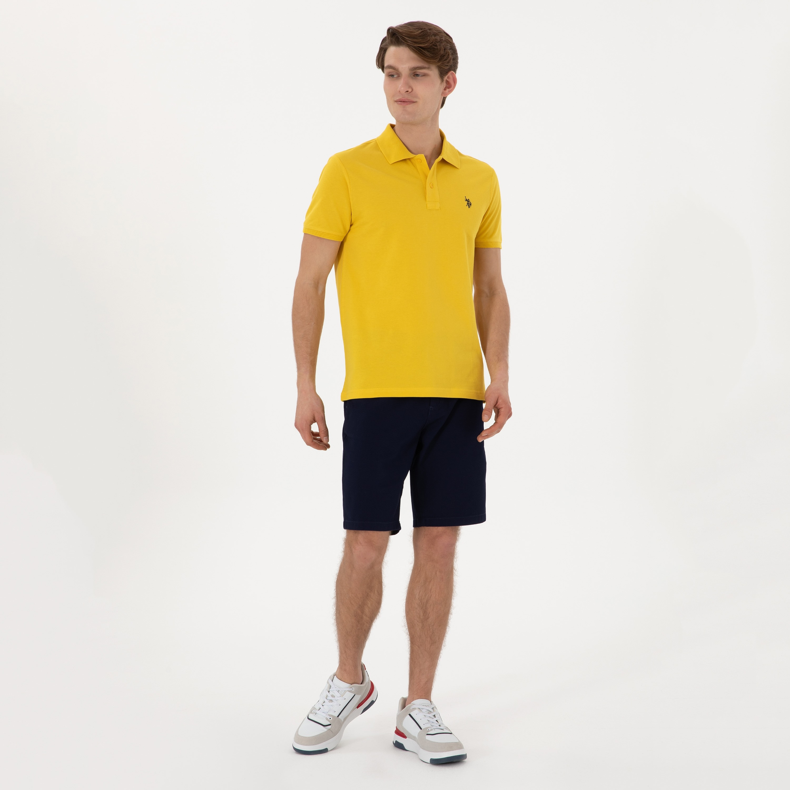 U.S. Polo Assn Plain Collared Short Sleeves Men's Polo T-Shirt-men-clothing-tshirtsandpolos-polos-image-2
