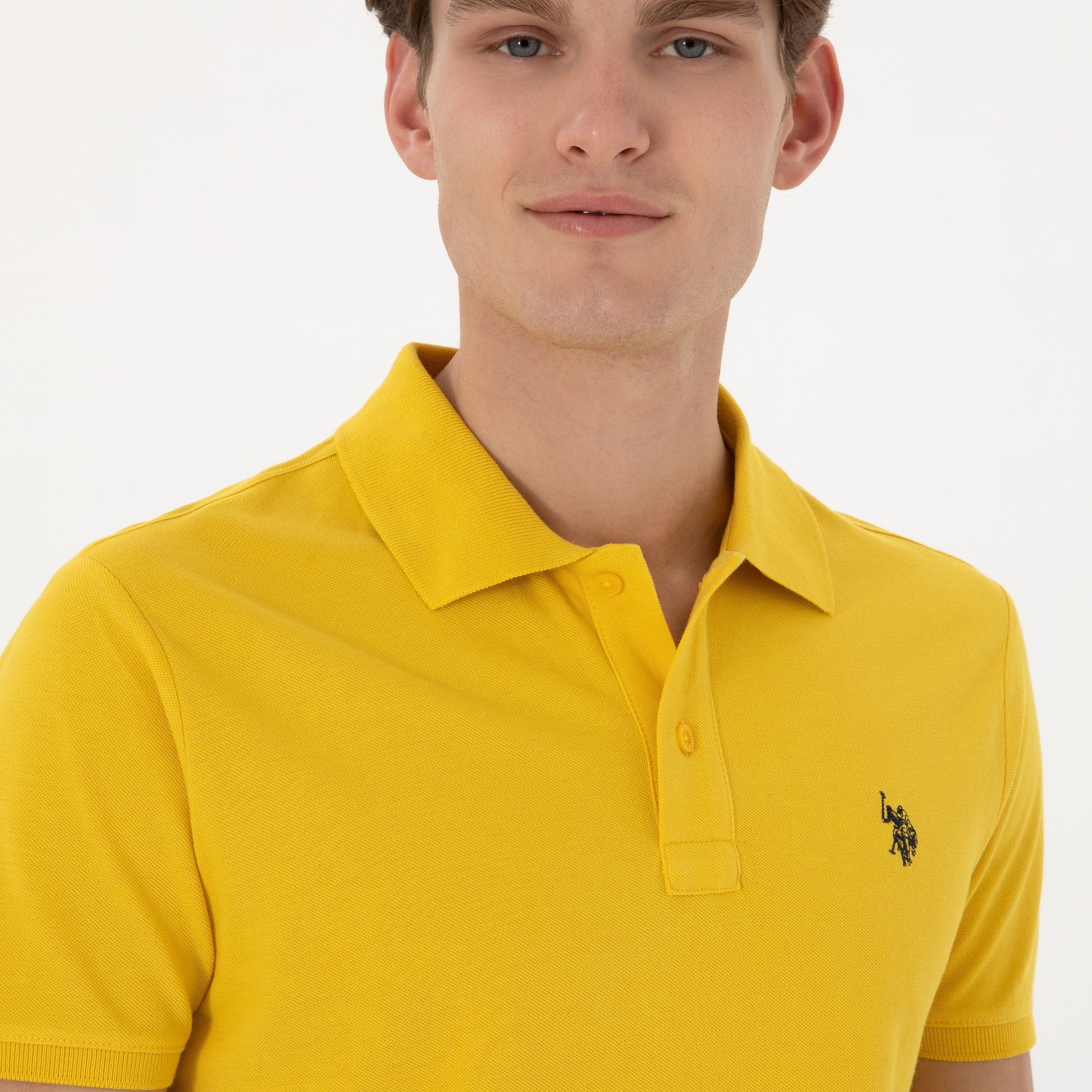 U.S. Polo Assn Plain Collared Short Sleeves Men's Polo T-Shirt-men-clothing-tshirtsandpolos-polos-image-3