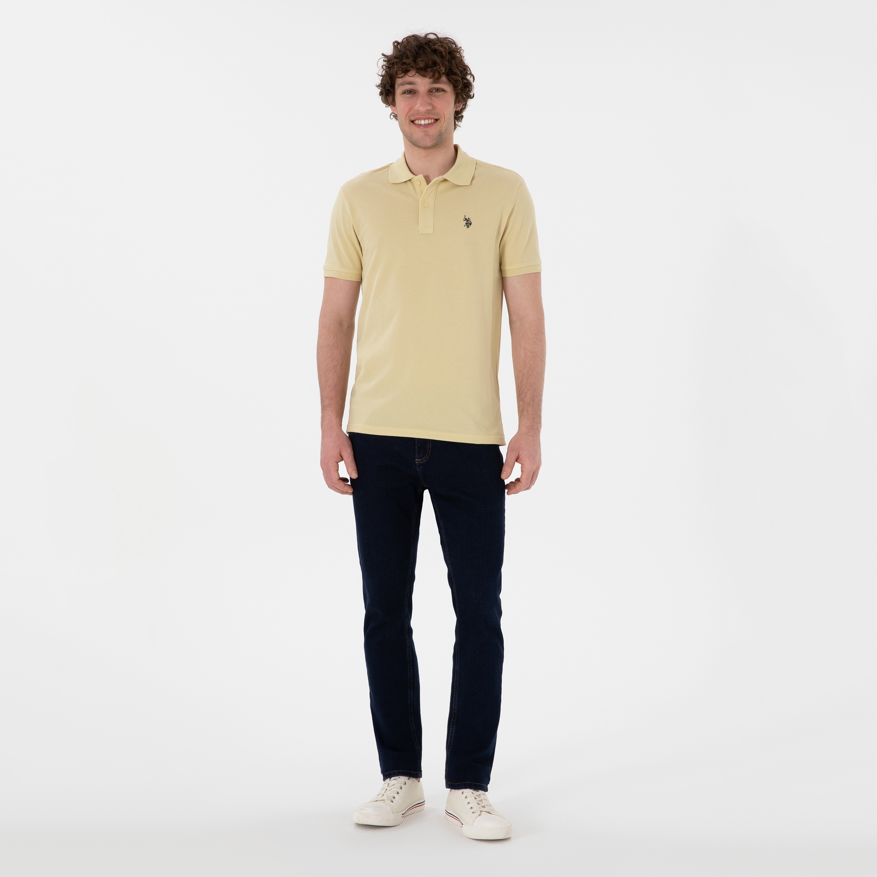 U.S. Polo Assn Plain Collared Short Sleeves Men's Polo T-Shirt-men-clothing-tshirtsandpolos-polos-image-2