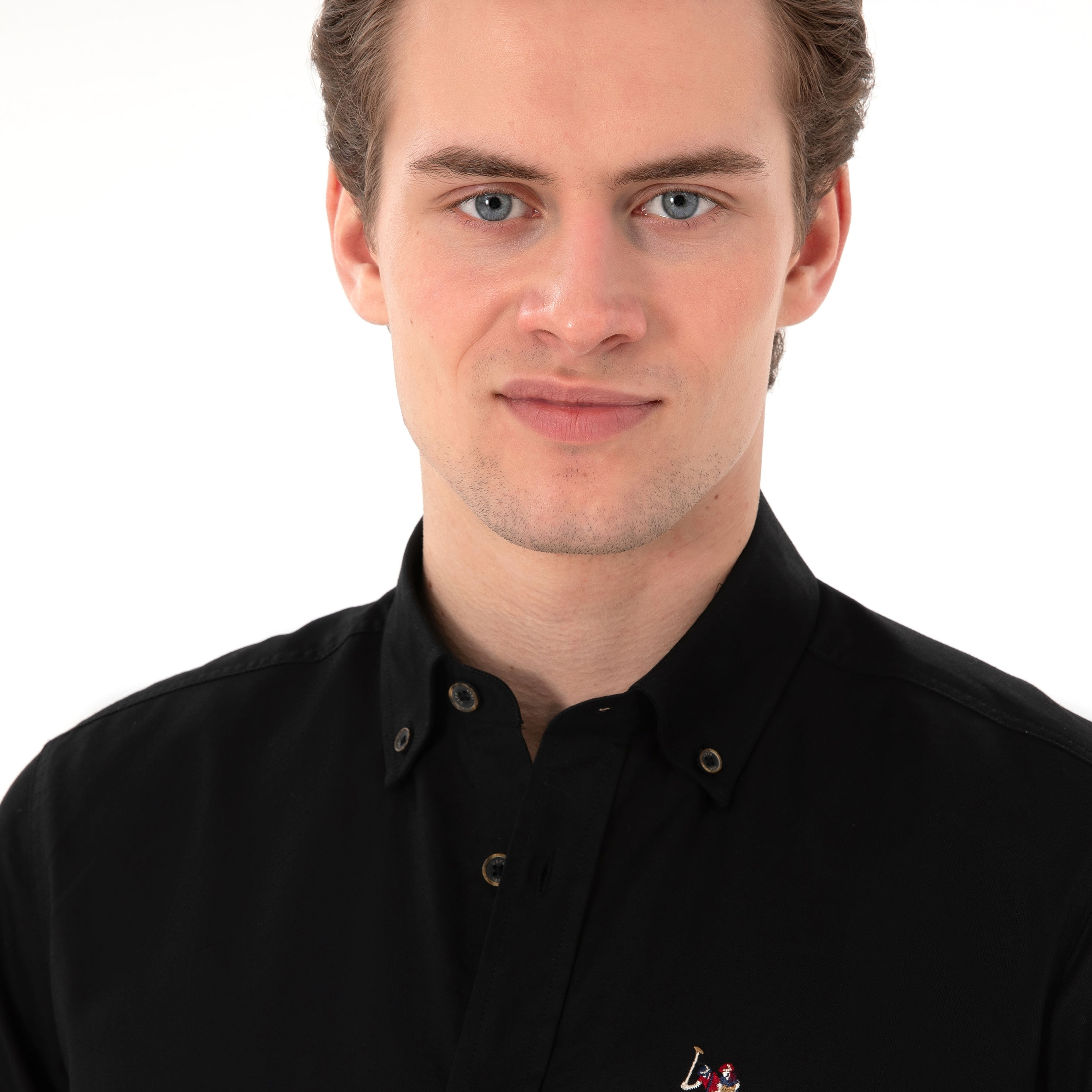 U.S. Polo Assn Regular Fit Plain Button-Down Collar Long Sleeves Men's Shirt-men-clothing-shirts-image-12