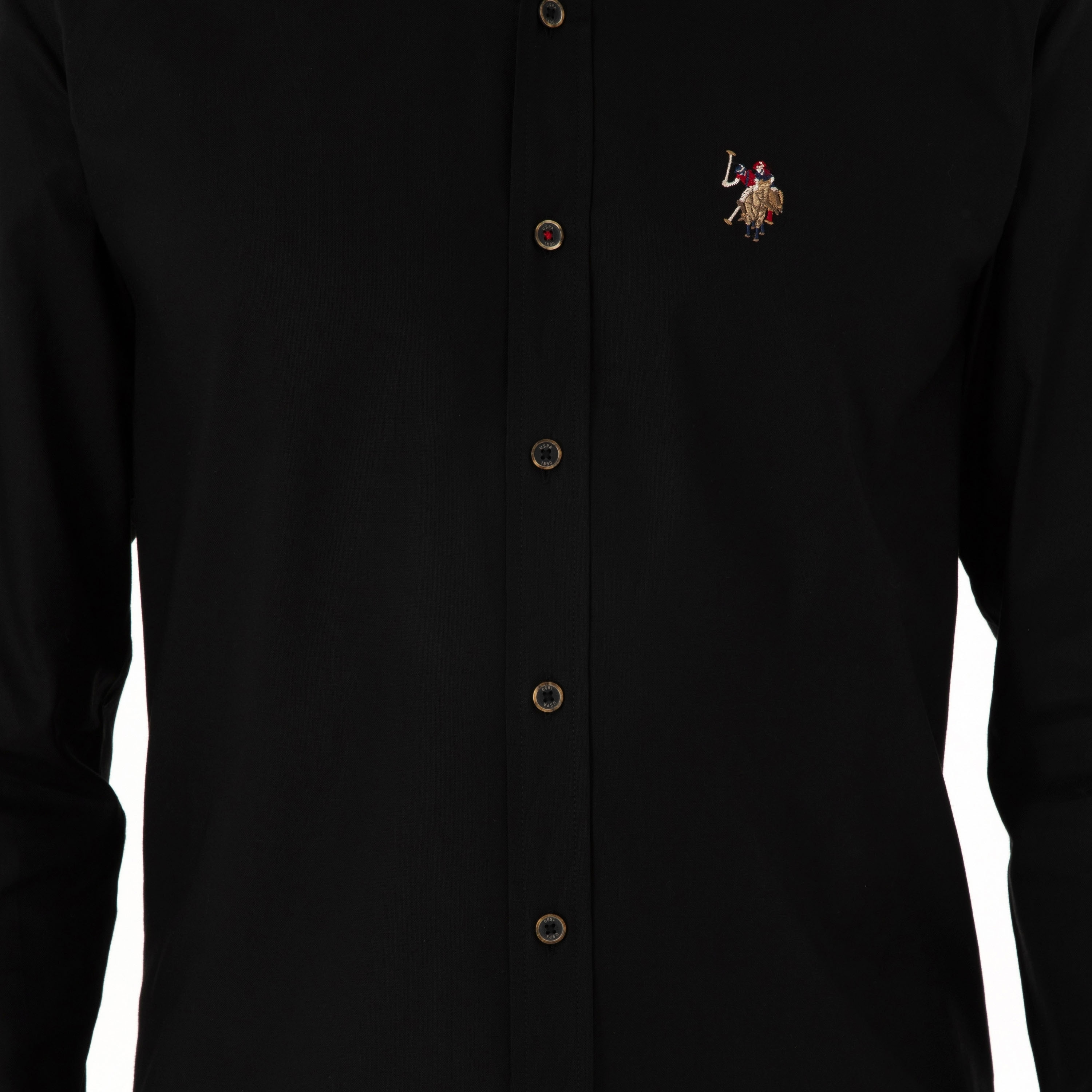 U.S. Polo Assn Regular Fit Plain Button-Down Collar Long Sleeves Men's Shirt-men-clothing-shirts-image-16