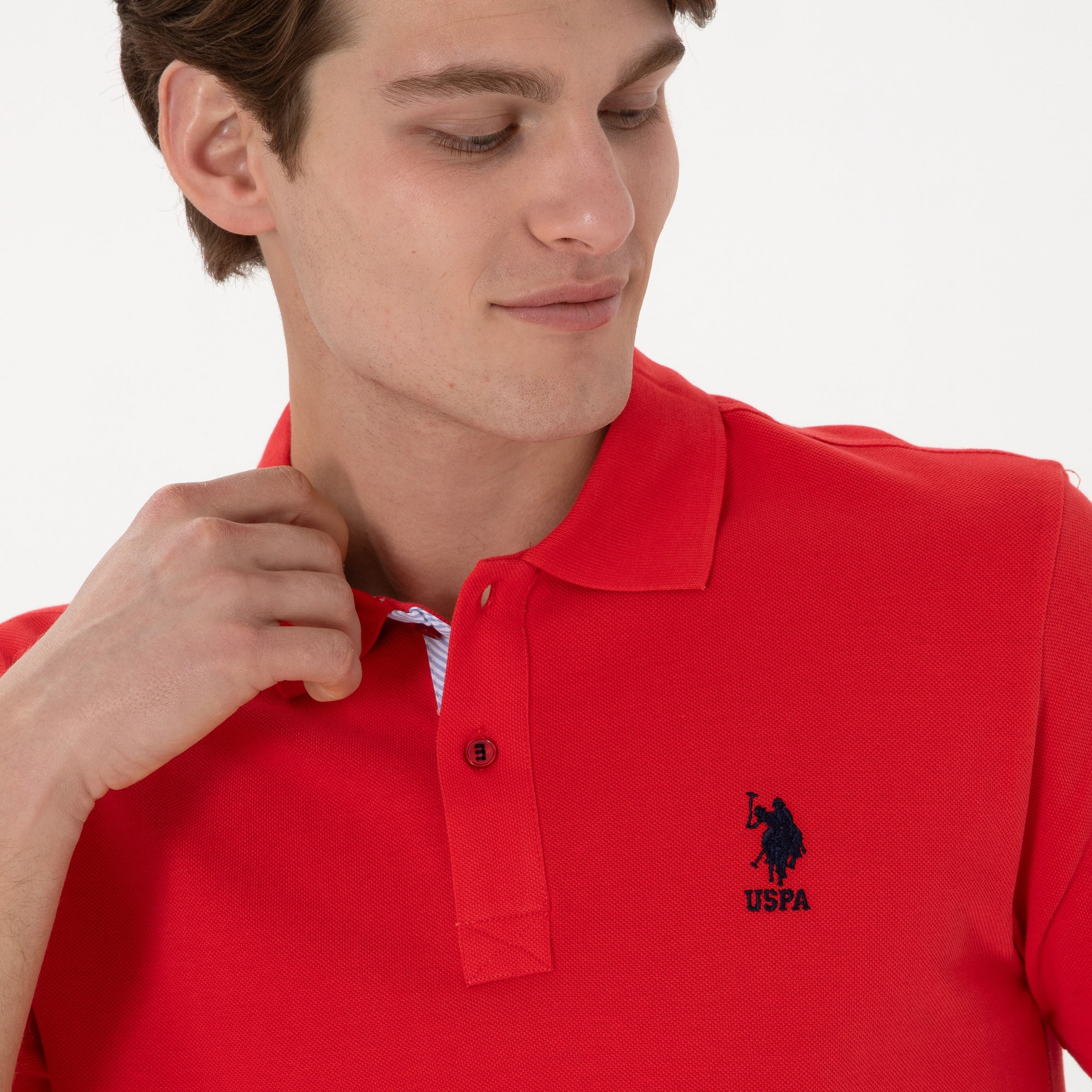 U.S. Polo Assn Plain Collared Short Sleeves Men's Polo T-Shirt-men-clothing-tshirtsandpolos-polos-image-3