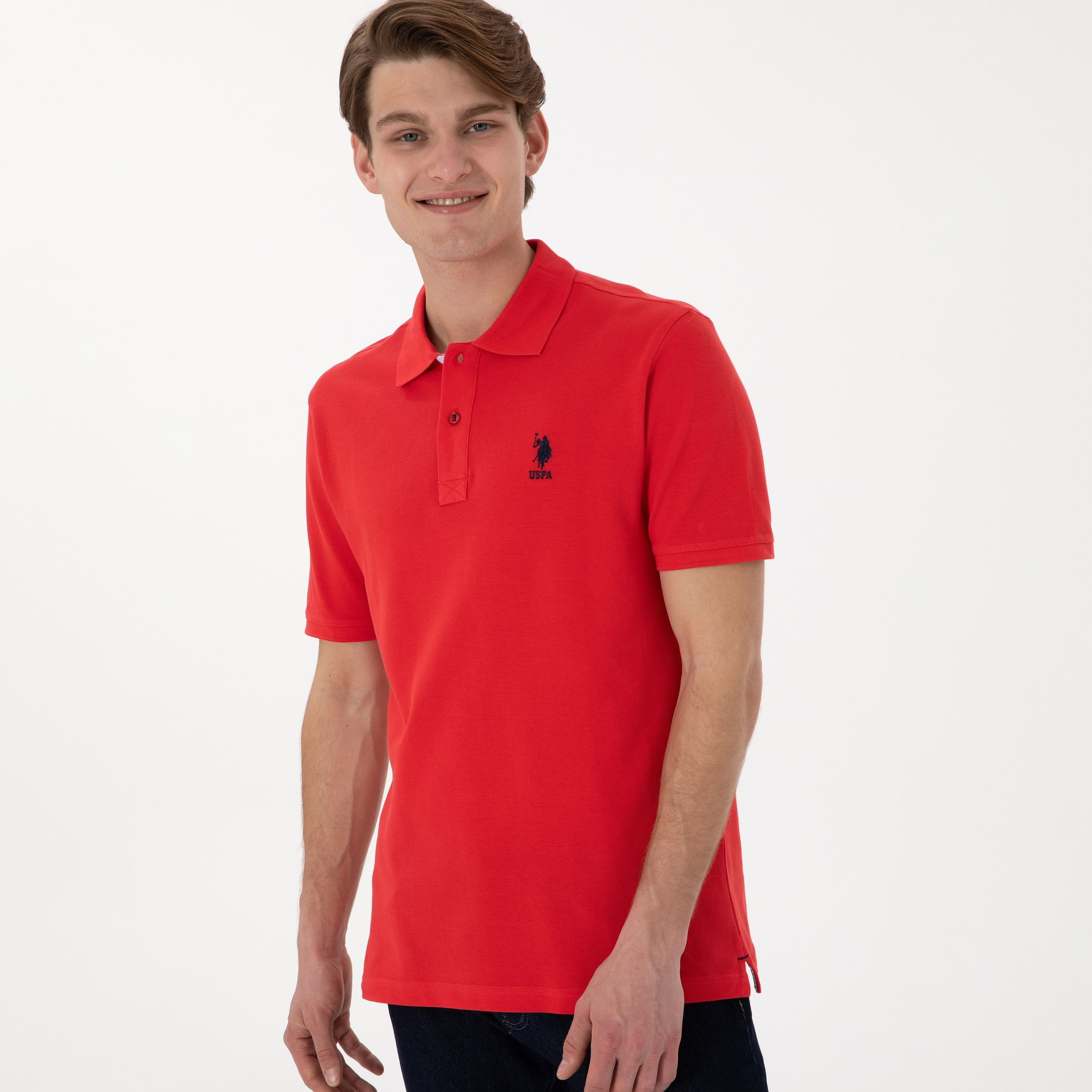 U.S. Polo Assn Plain Collared Short Sleeves Men's Polo T-Shirt-men-clothing-tshirtsandpolos-polos-image-5