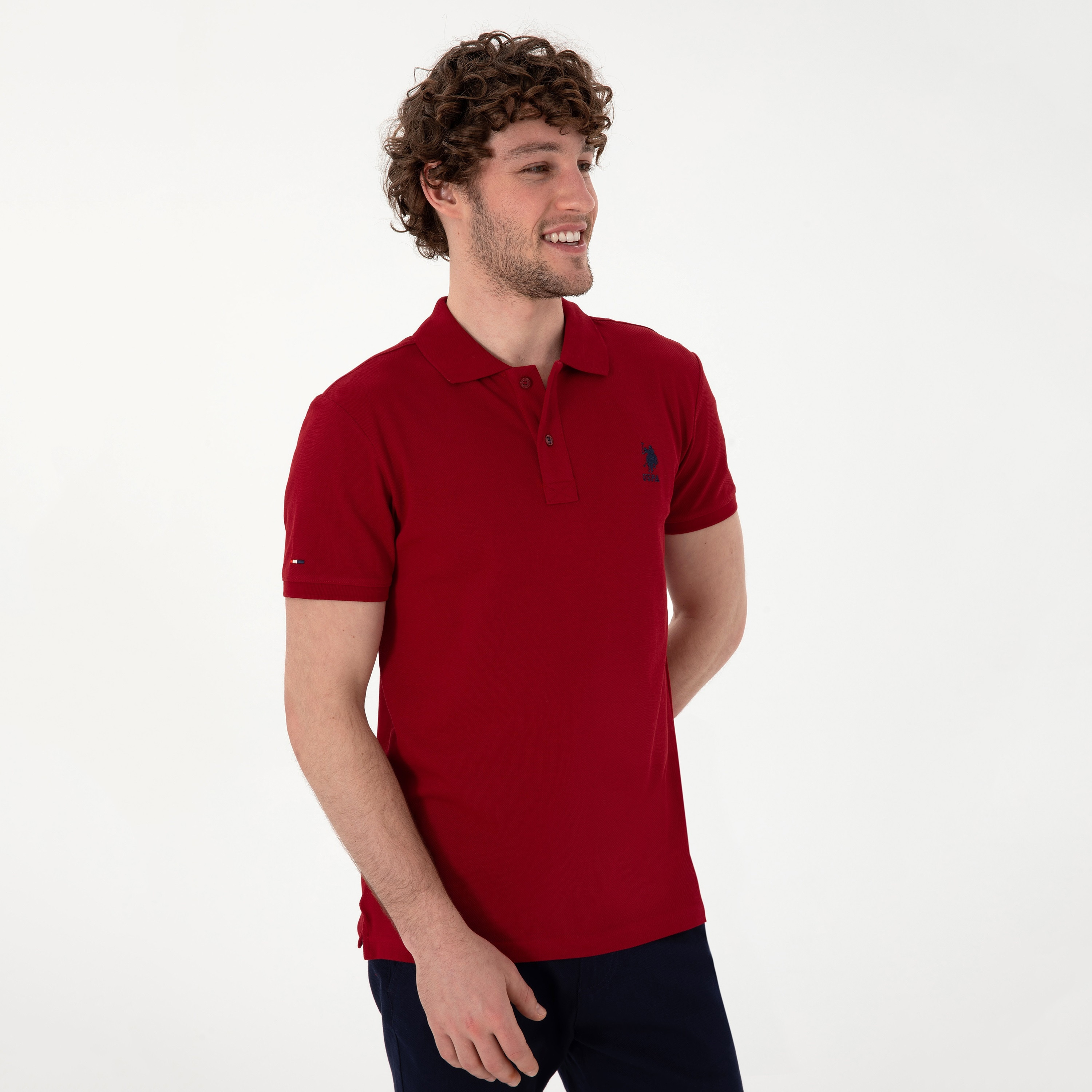 U.S. Polo Assn Plain Collared Short Sleeves Men's Polo T-Shirt-men-clothing-tshirtsandpolos-polos-image-5
