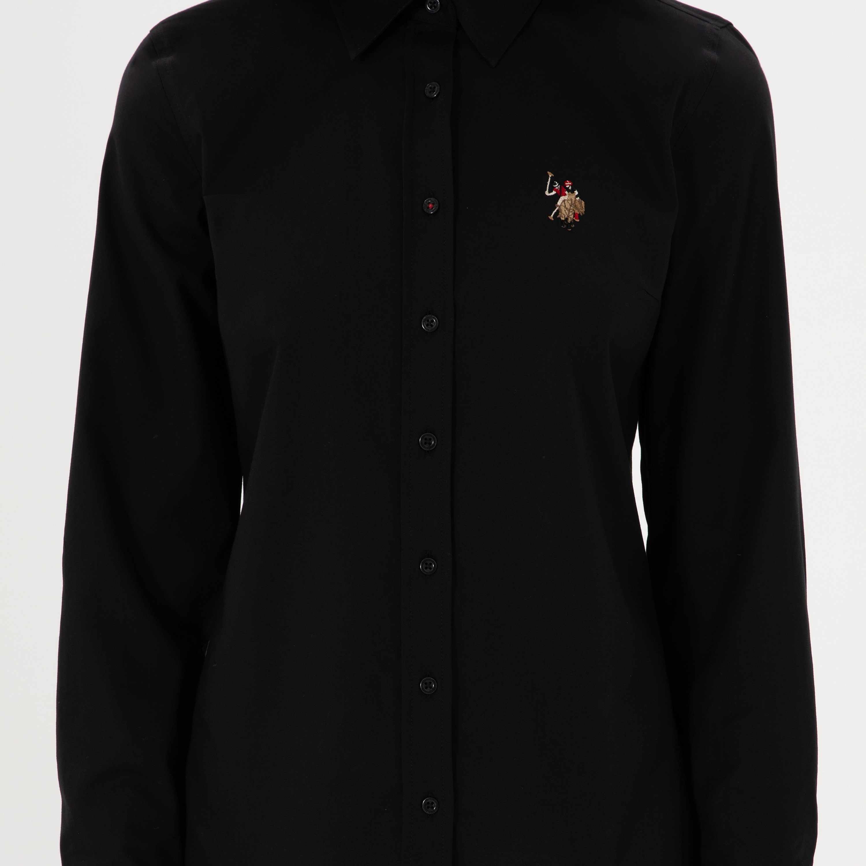 U.S. Polo Assn Slim Fit Plain Collared Long Sleeves Women's Shirt-women-clothing-shirtsandblouses-shirts-image-6