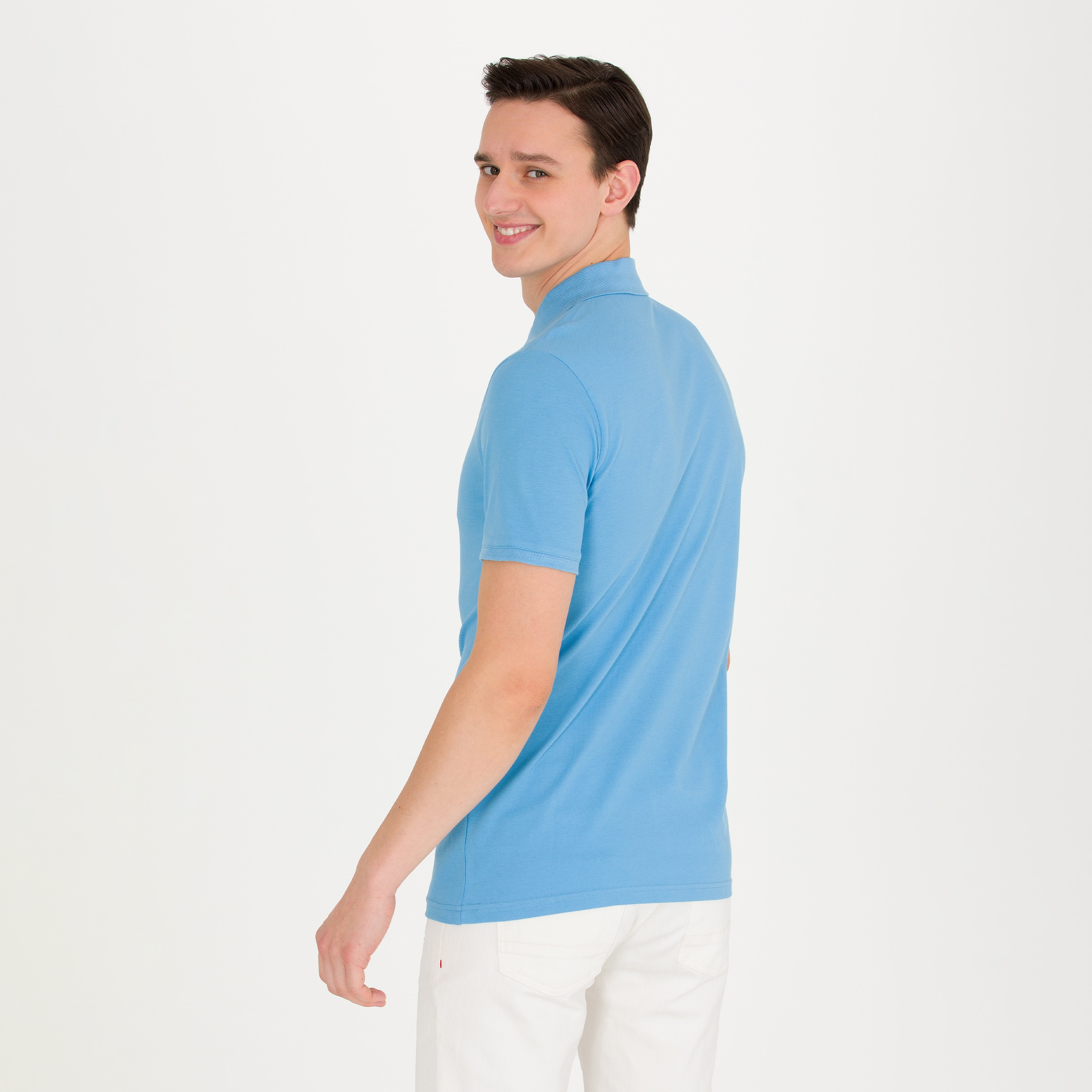 تي شيرت بولو بأكمام قصيرة وياقة بشعار مطرز من يو اس بولو اسن-men-clothing-tshirtsandpolos-polos-image-4