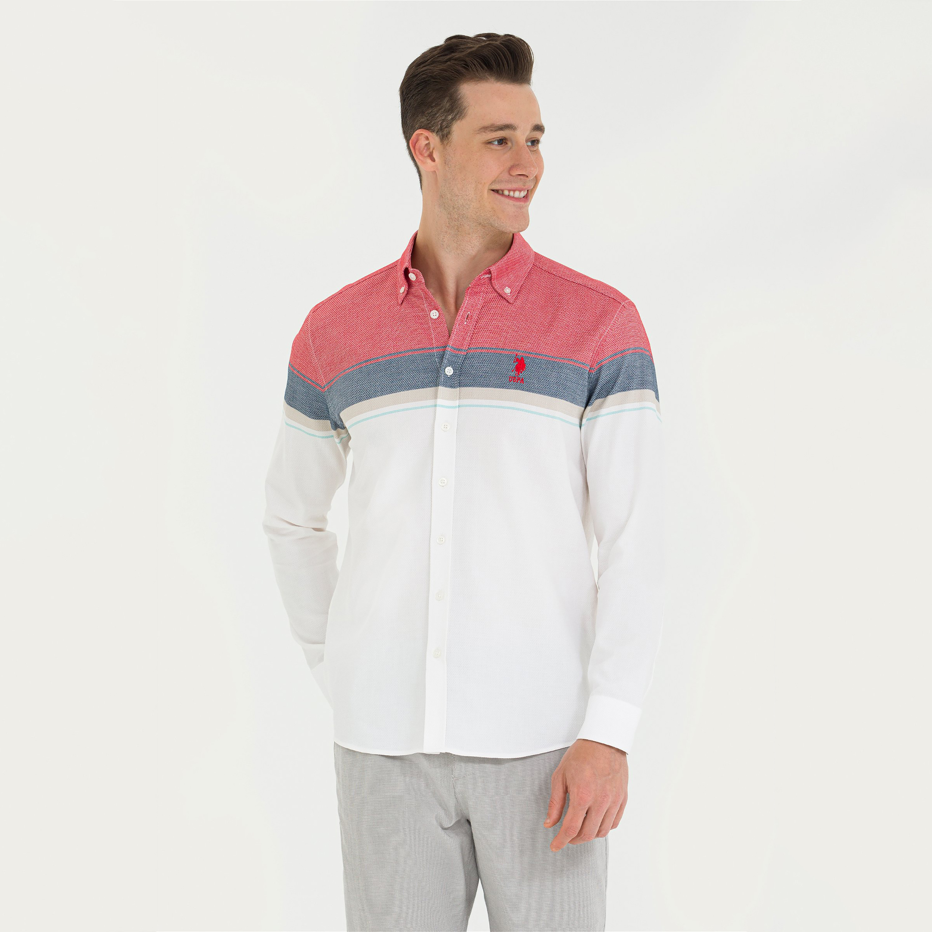 mens polo shirts with button down collar