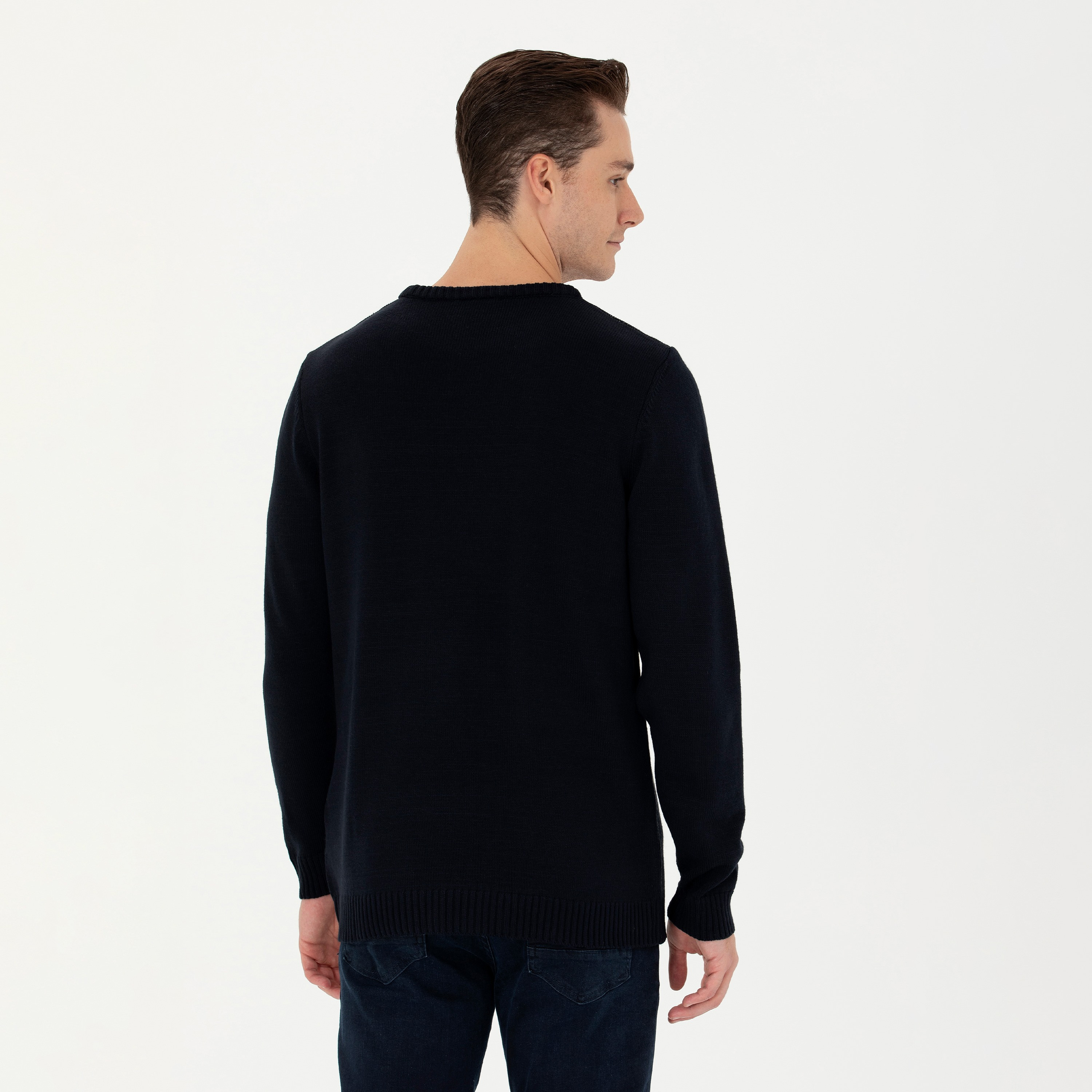 جمبر محبوك للرجال بلون محجوب من يو إس بولو أسن وأكمام طويلة ورقبة دائرية-men-clothing-sweatersandpullovers-image-4