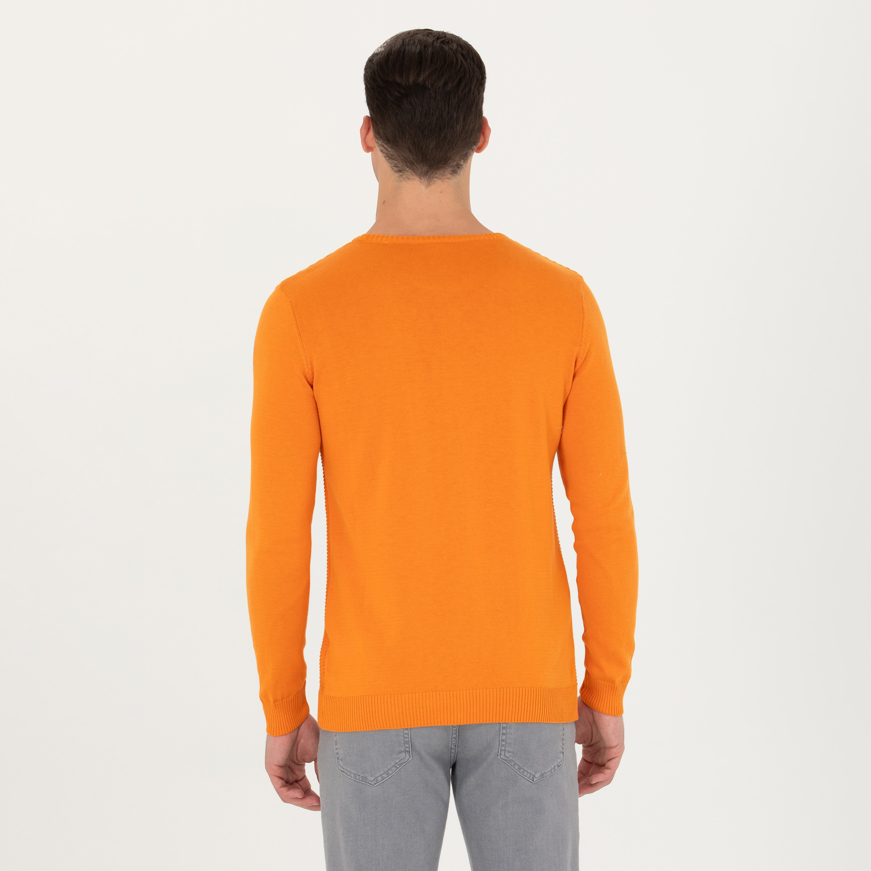 U.S. Polo Assn Textured Crew Neck Long Sleeves Knitted Pullover-men-clothing-sweatersandpullovers-image-4
