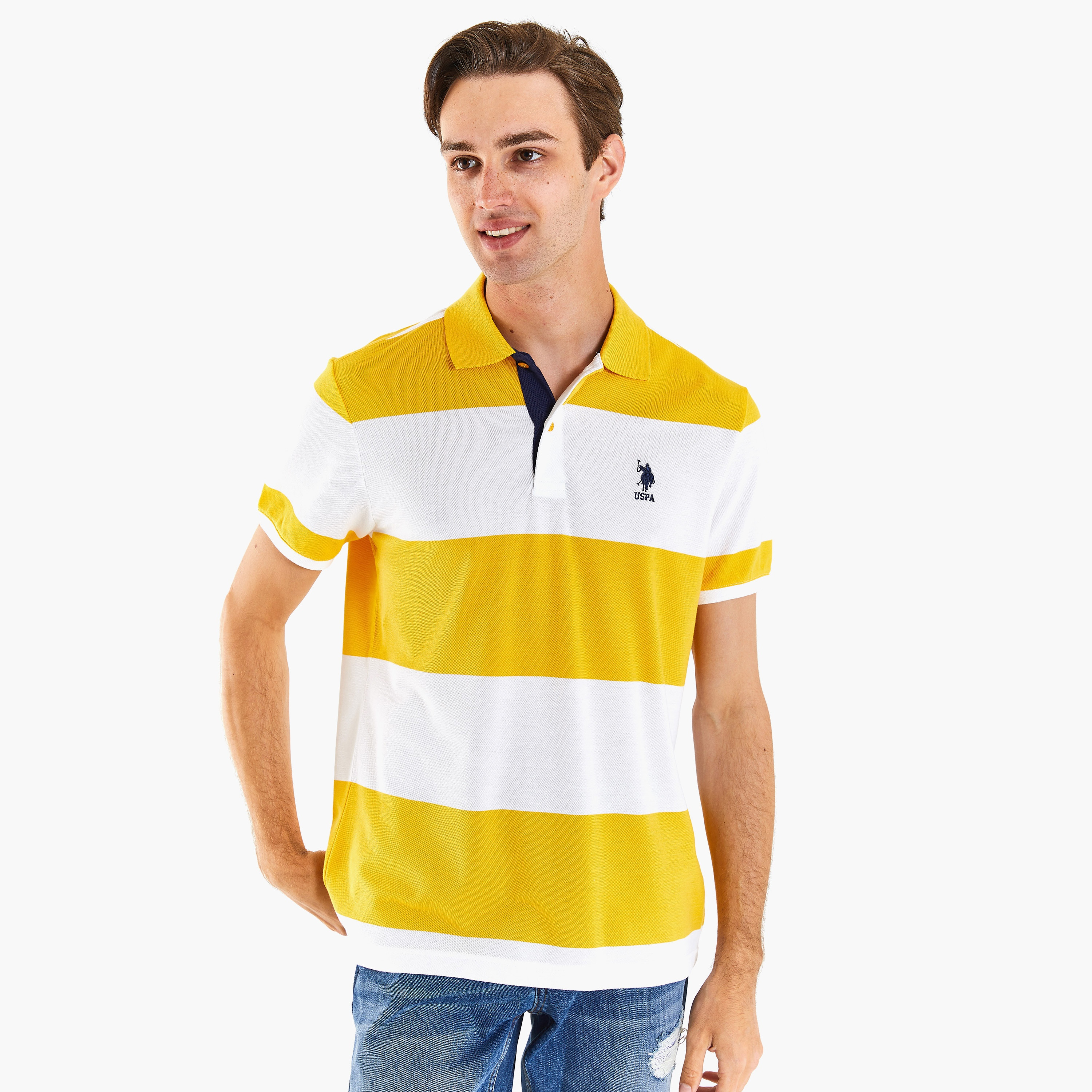 قميص بولو بأكمام قصيرة بكتلة ألوان أمريكية-men-clothing-tshirtsandpolos-polos-image-4