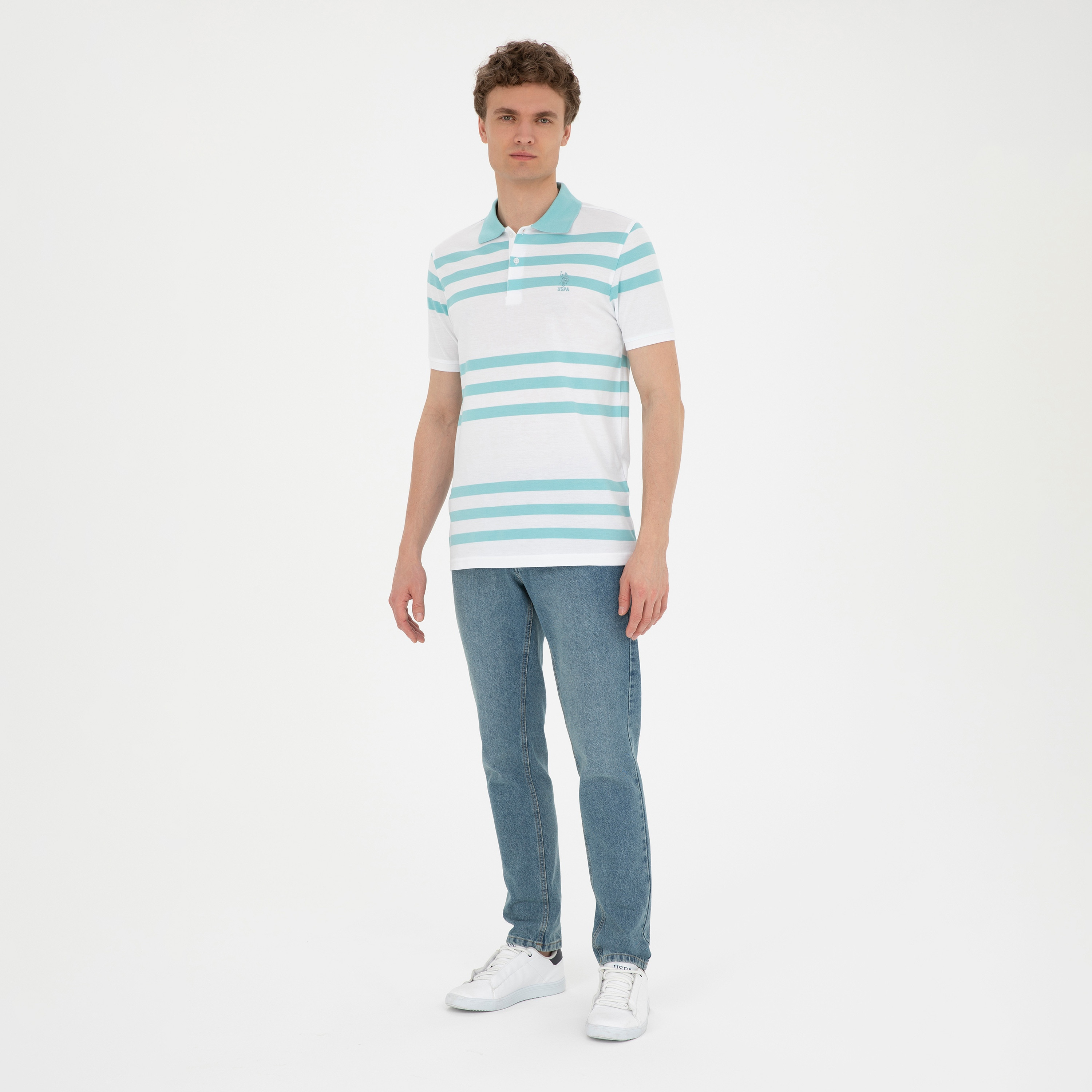 U.S.Polo'Assn Stripes Collared Short Sleeves Polo T-Shirt-men-clothing-tshirtsandpolos-polos-image-6