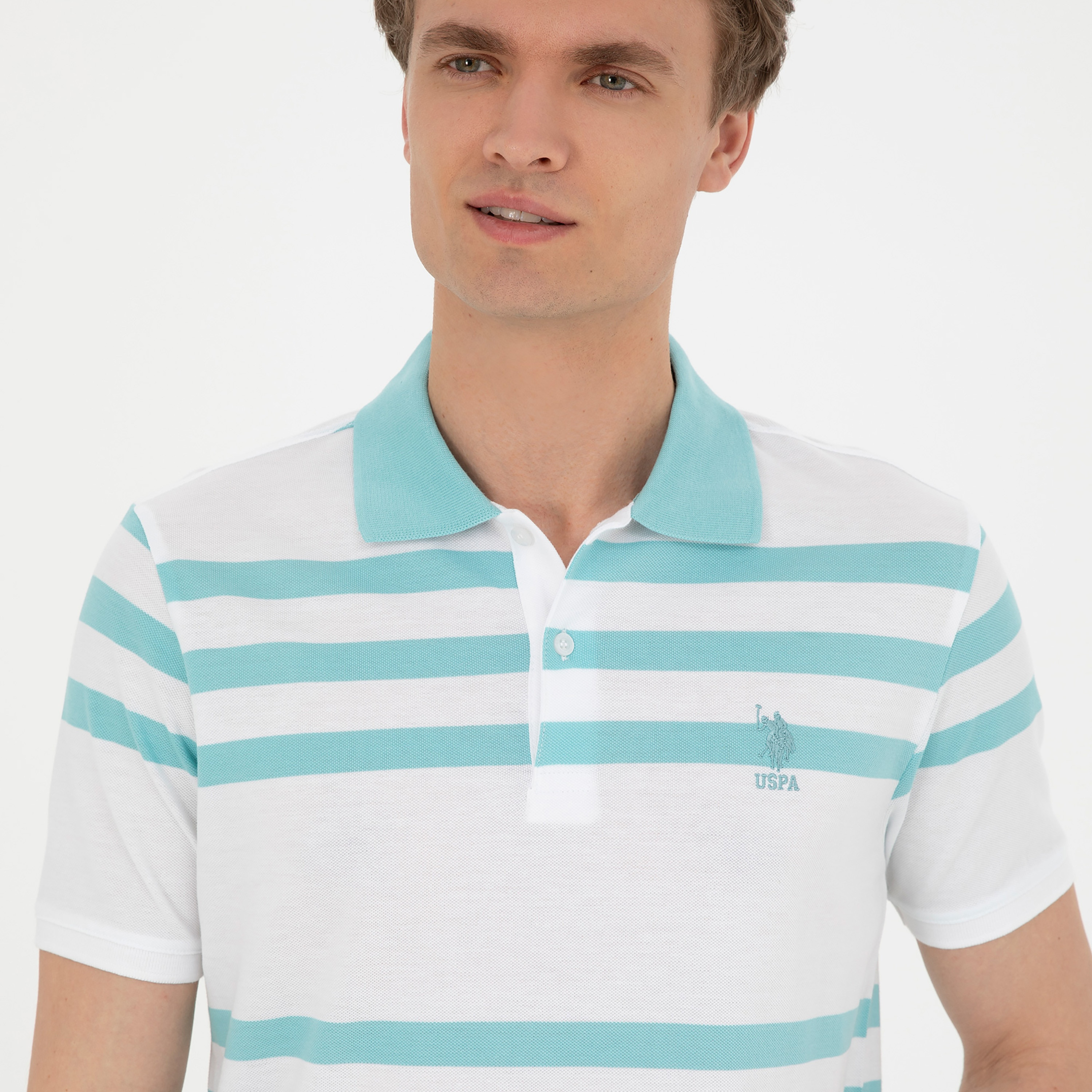 U.S.Polo'Assn Stripes Collared Short Sleeves Polo T-Shirt-men-clothing-tshirtsandpolos-polos-image-7