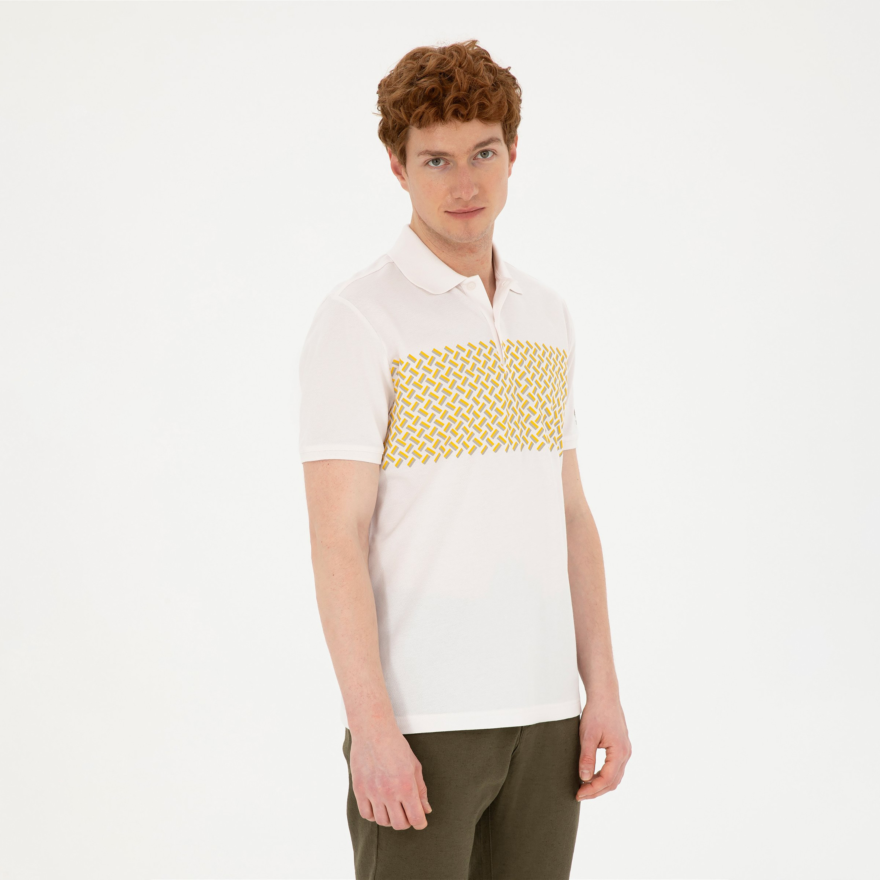 U.S.Polo'Assn Printed Collared Short Sleeves Polo T-Shirt-men-clothing-tshirtsandpolos-polos-image-1