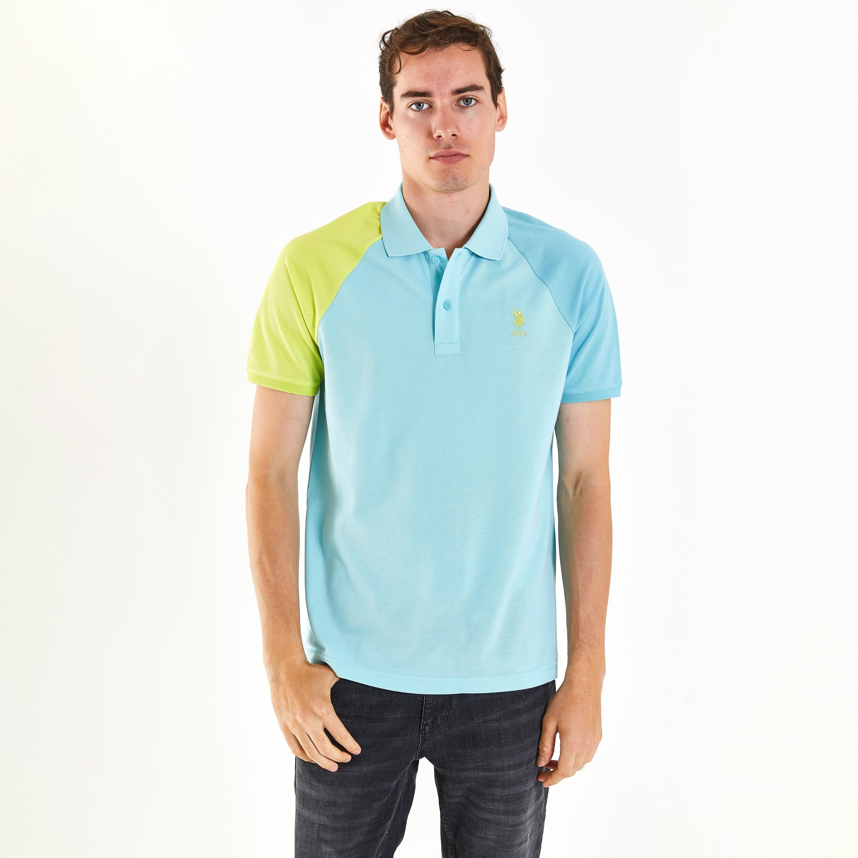 بولو تي شيرت ذو كولور بلوك من يو إس بولو أسن بأكمام قصيرة-men-clothing-tshirtsandpolos-polos-image-5