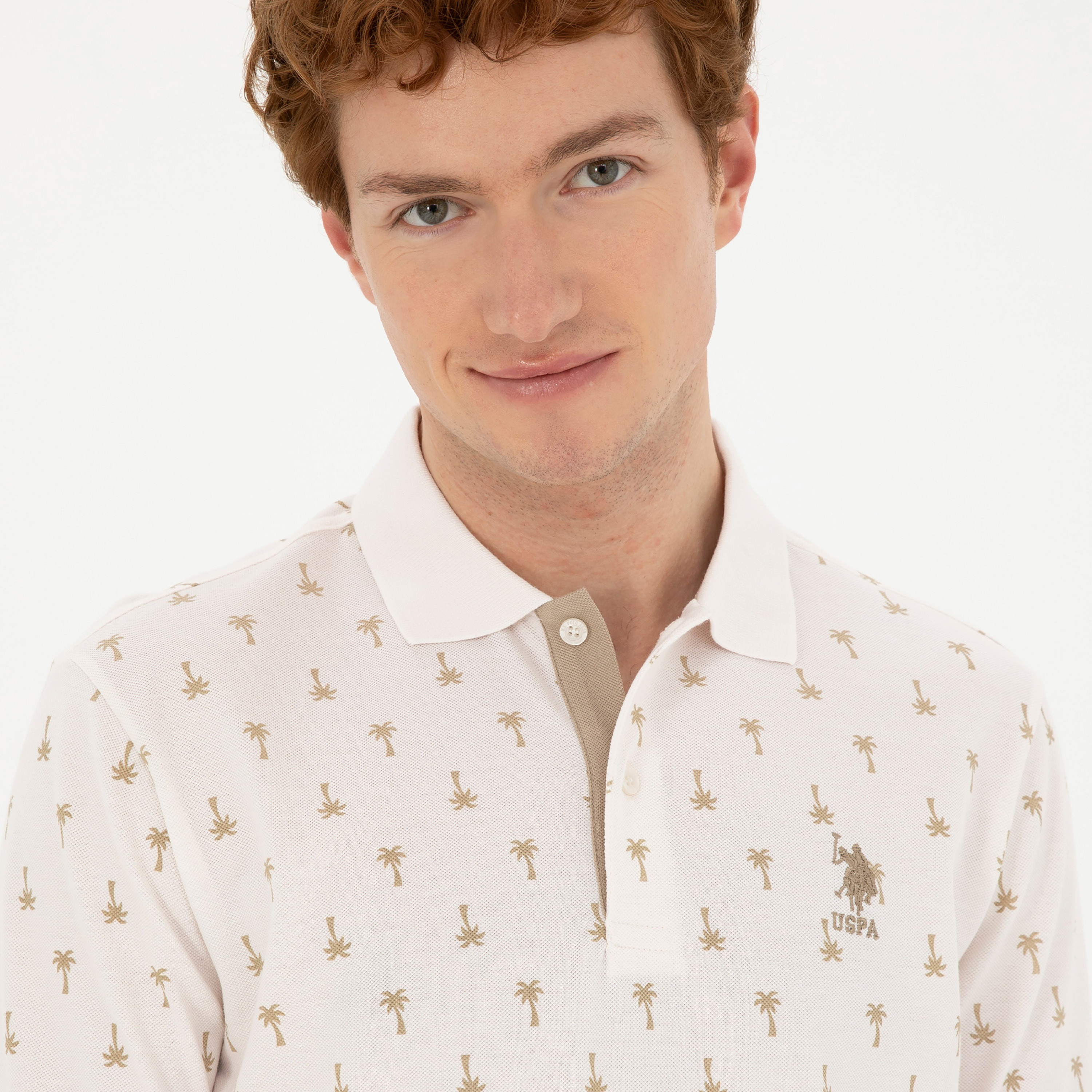 قميص بولو بأكمام قصيرة بياقة مطبوعة من U.S.Polo'Assn-men-clothing-tshirtsandpolos-polos-image-11