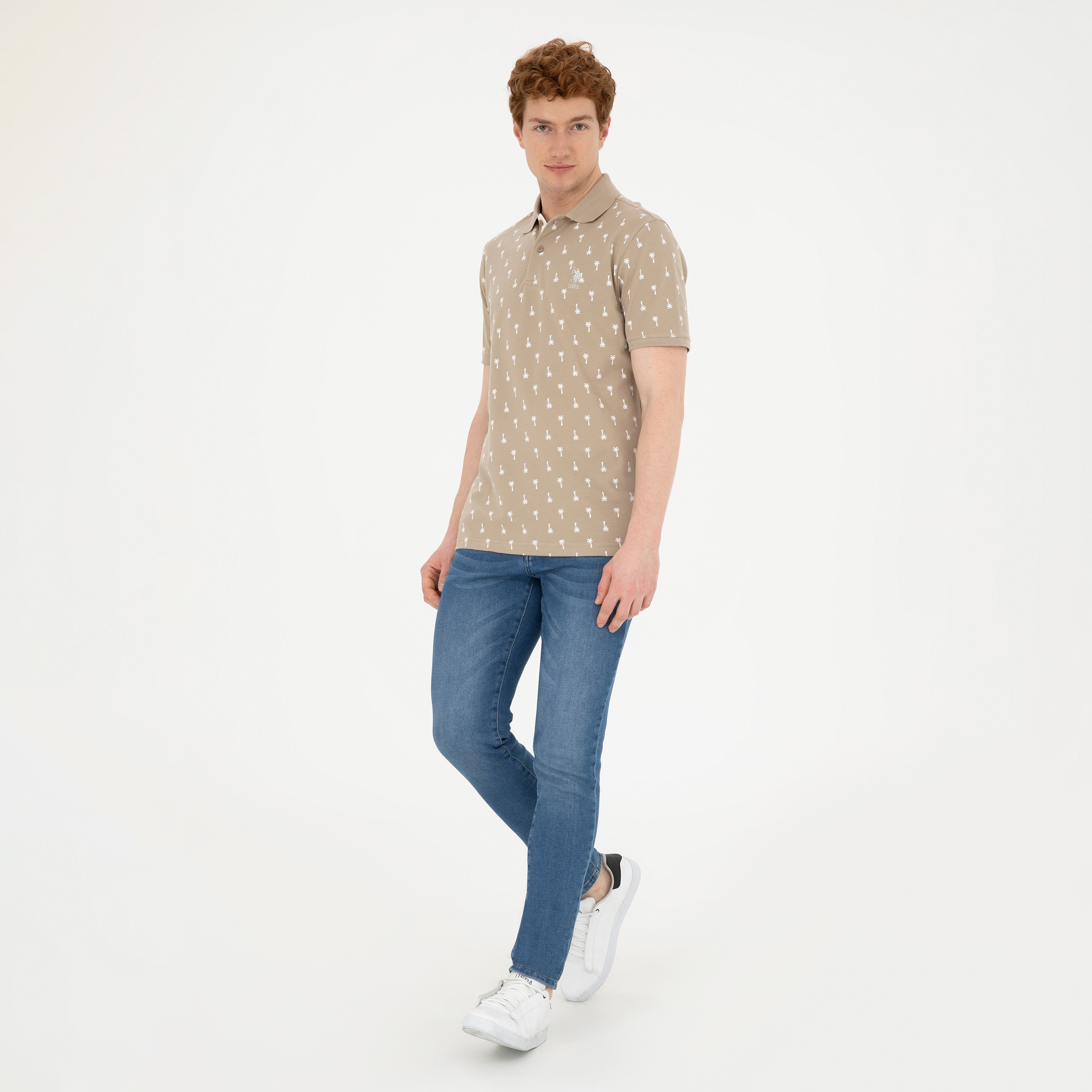 U.S.Polo'Assn Printed Collared Short Sleeves Polo T-Shirt-men-clothing-tshirtsandpolos-polos-image-2