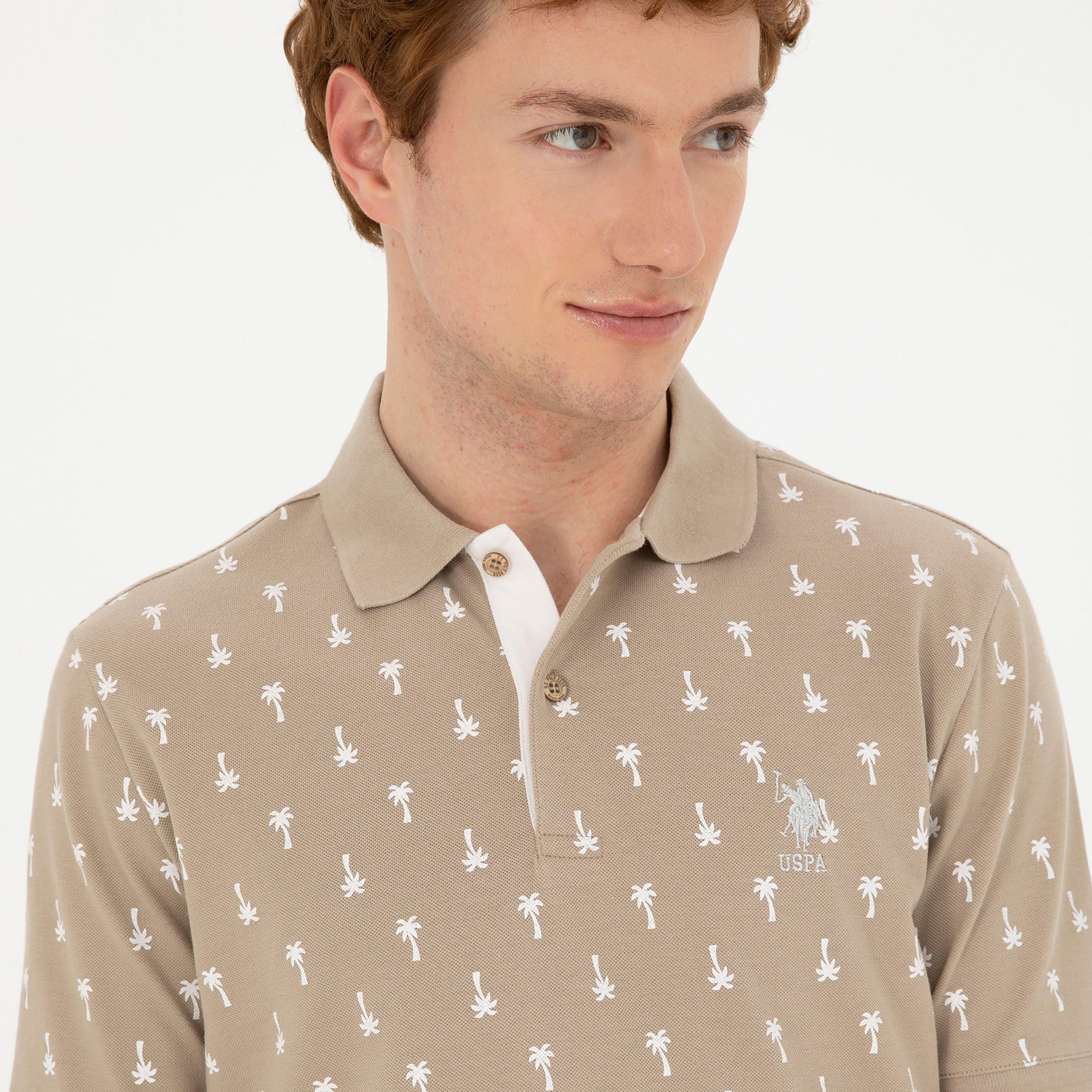قميص بولو بأكمام قصيرة بياقة مطبوعة من U.S.Polo'Assn-men-clothing-tshirtsandpolos-polos-image-3