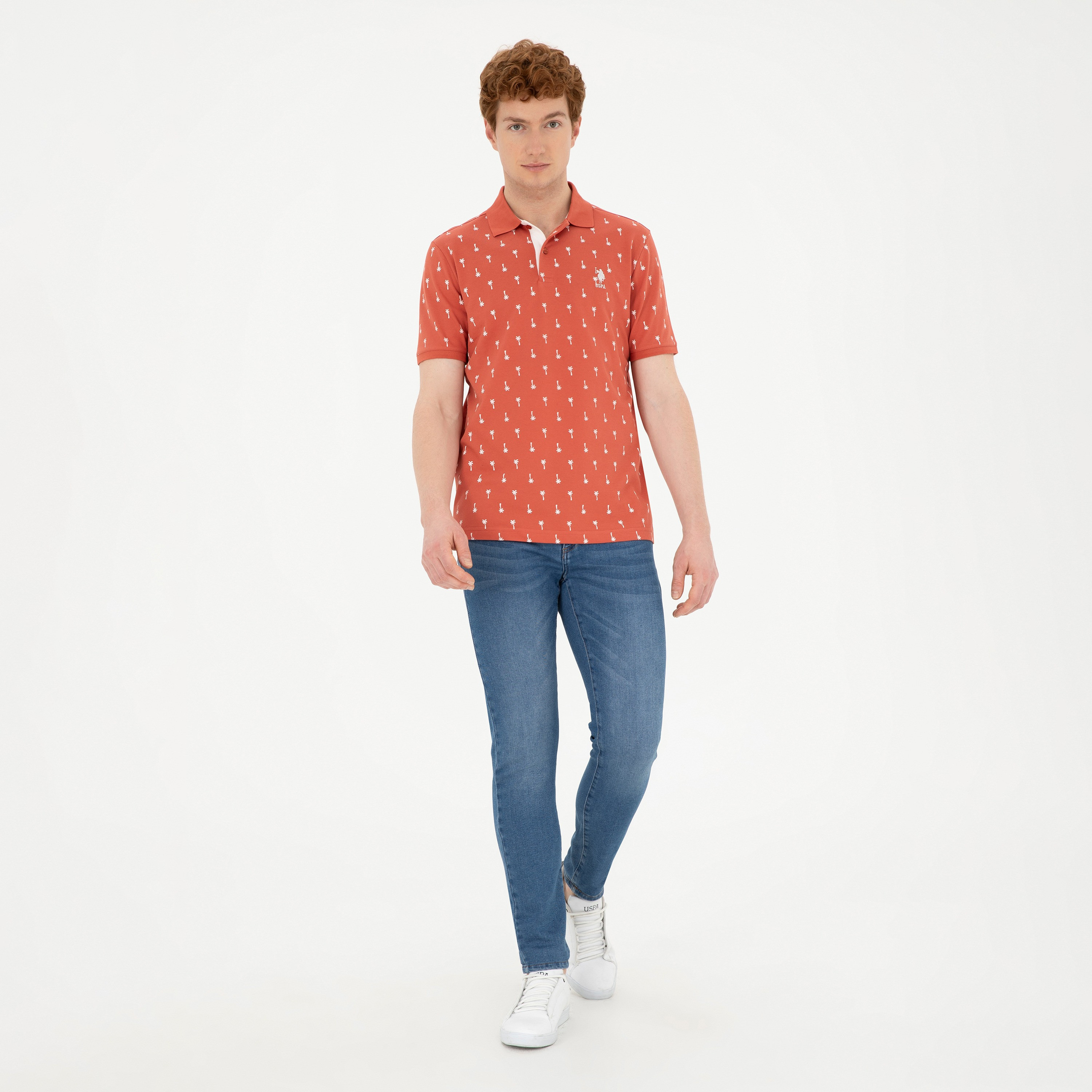 قميص بولو بأكمام قصيرة بياقة مطبوعة من U.S.Polo'Assn-men-clothing-tshirtsandpolos-polos-image-6
